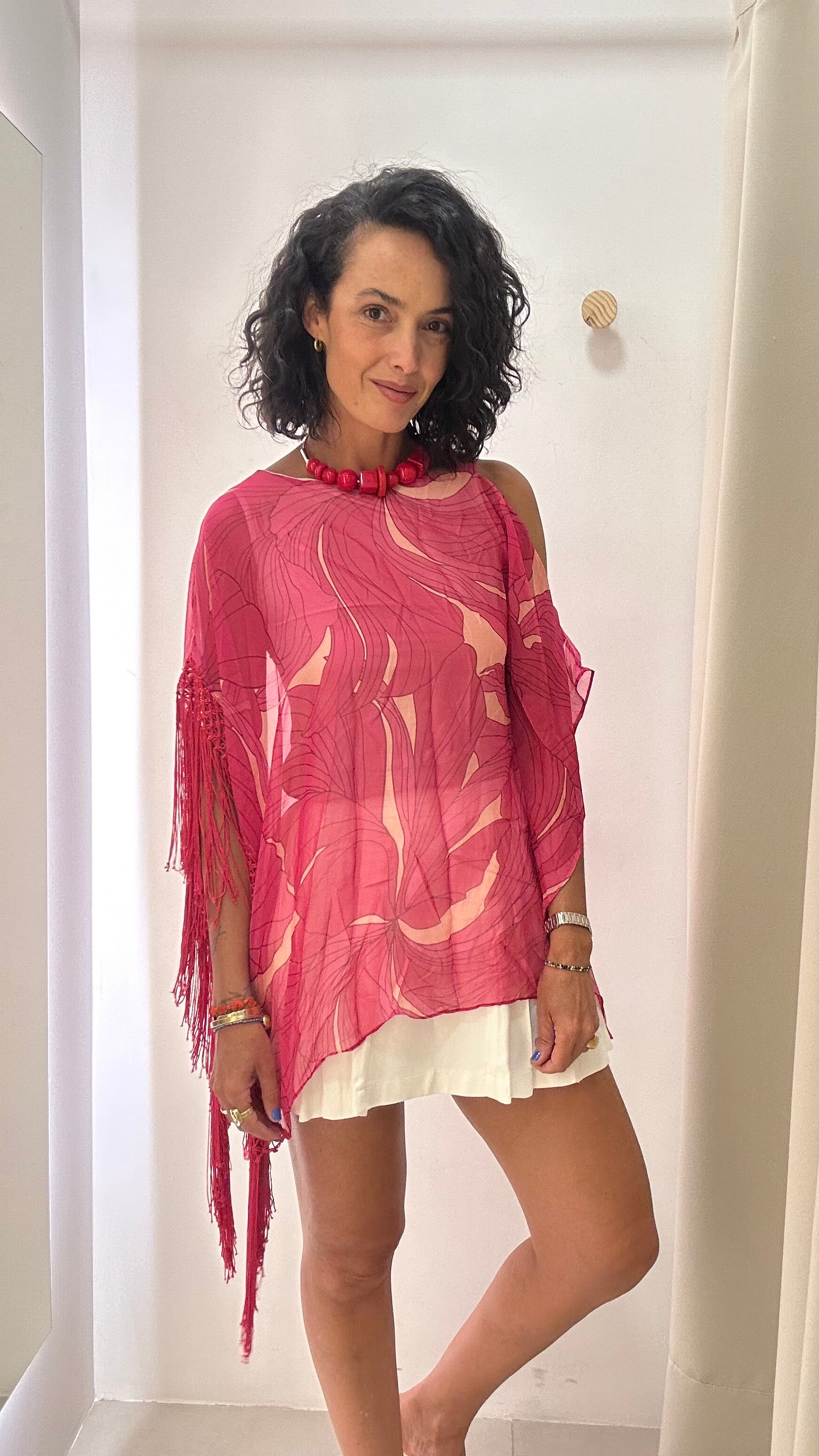Blusa Rosa Assimétrica Ton âge
