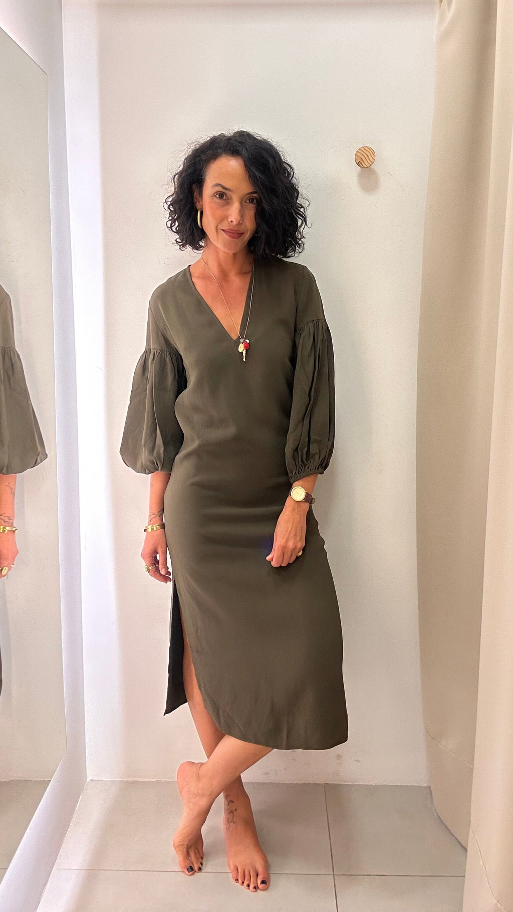 Vestido Verde Militar NK