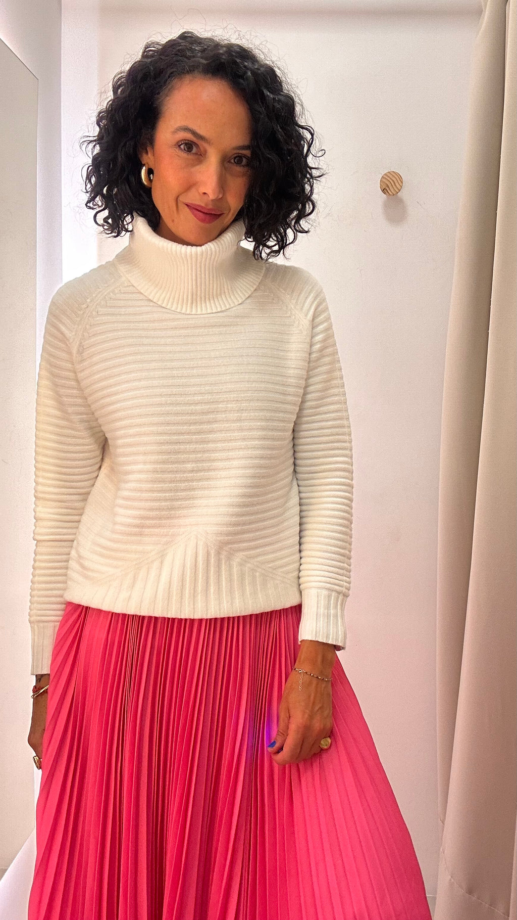 Saia Plissada Rosa Sly Wear