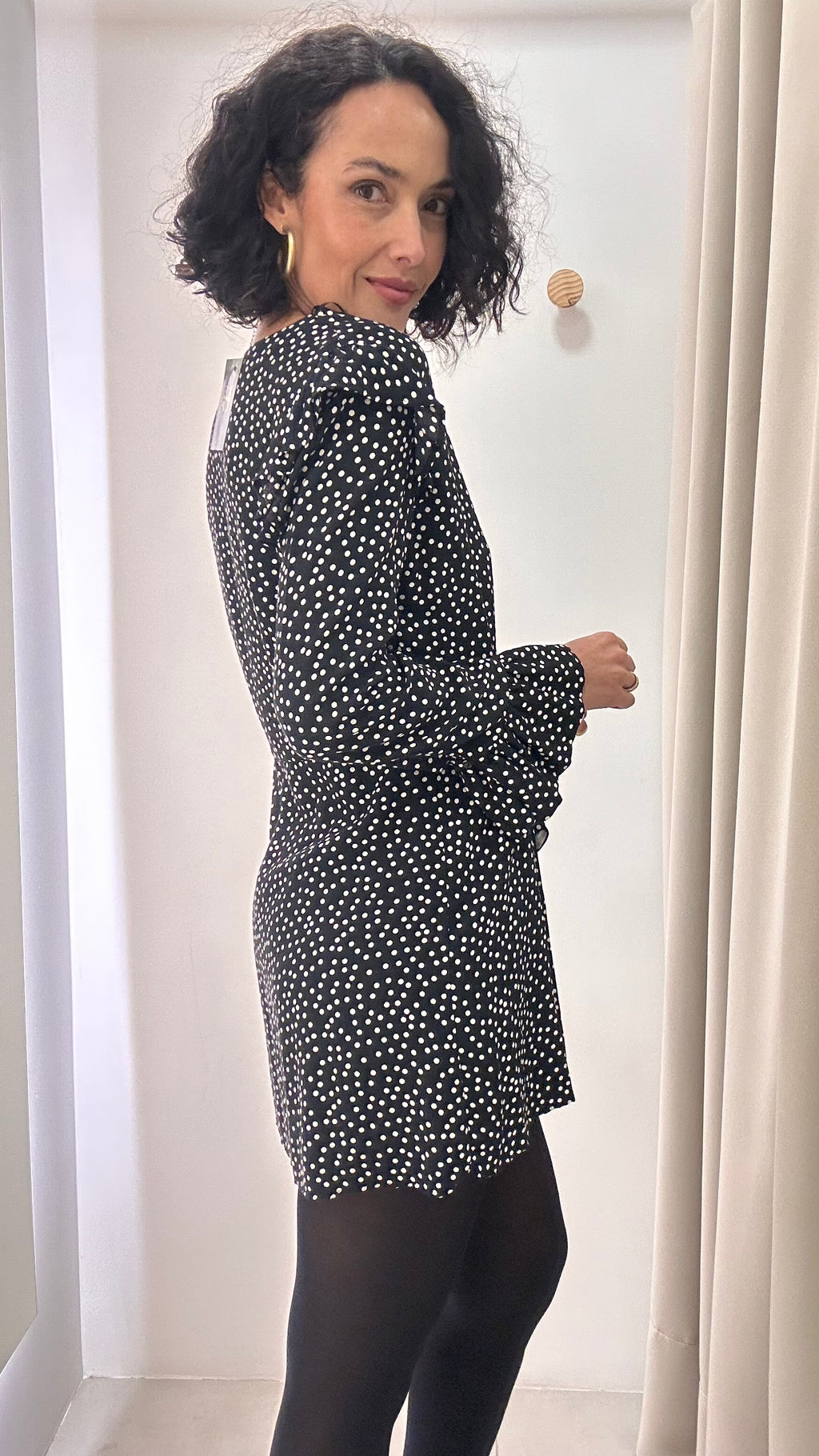 Vestido Poá Zara