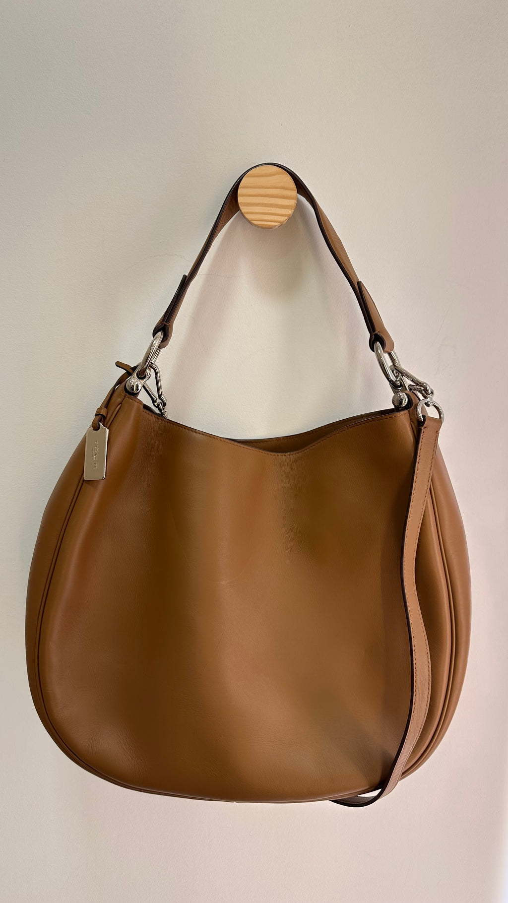 Bolsa couro Coach