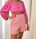 Short Quadriculado Zara