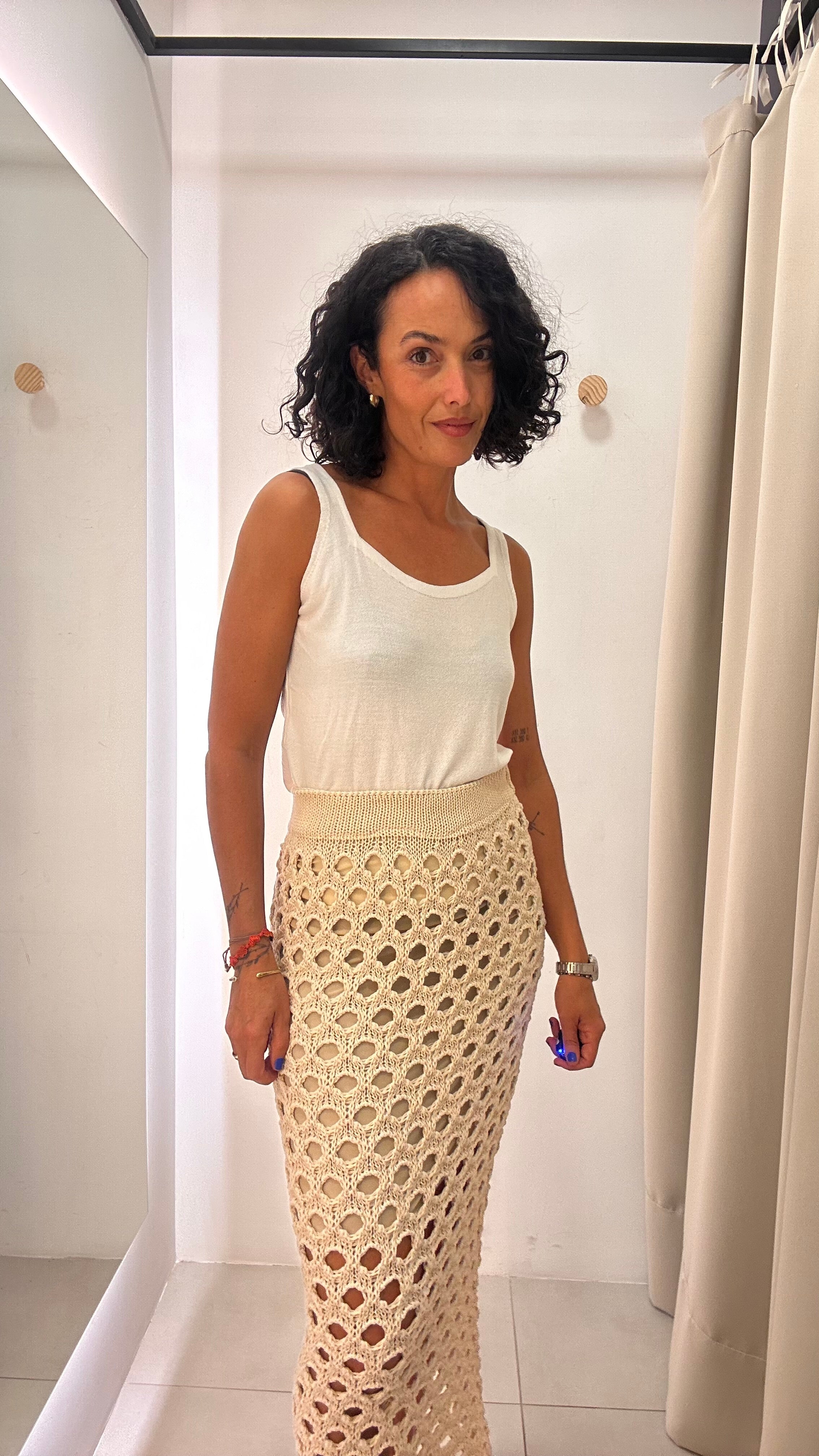 Saia em tricot
