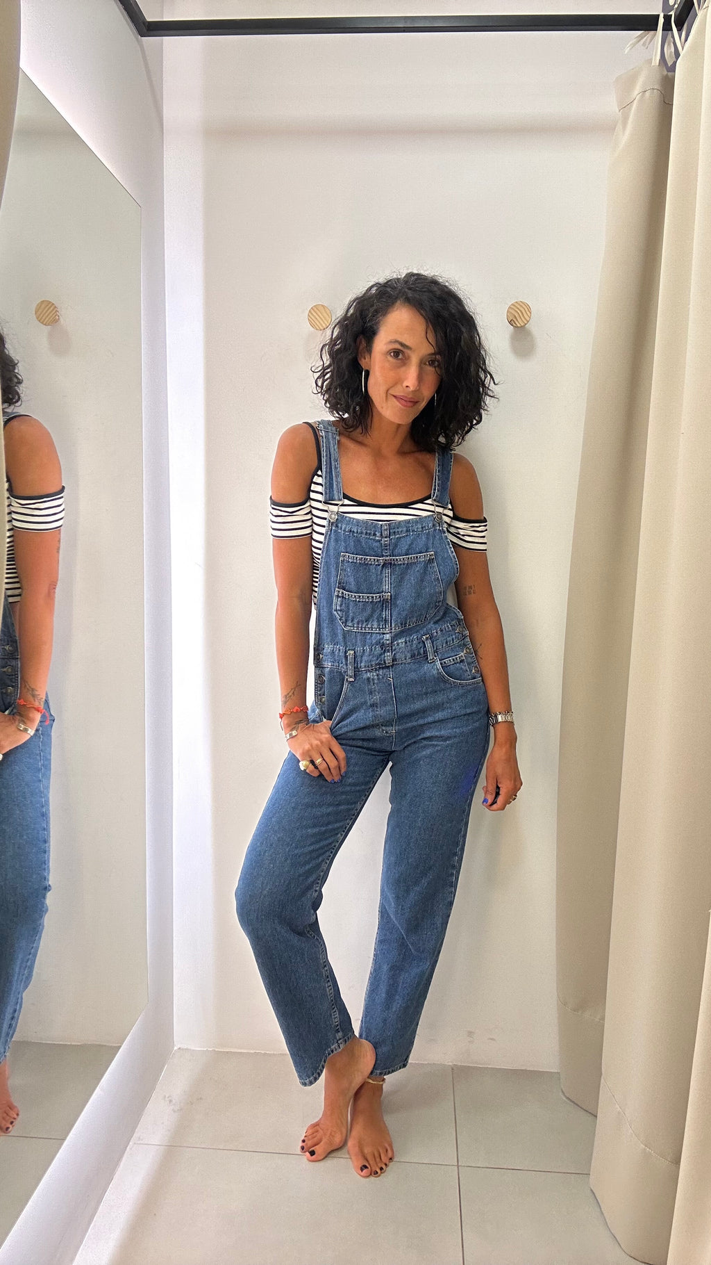 Jardineira Jeans