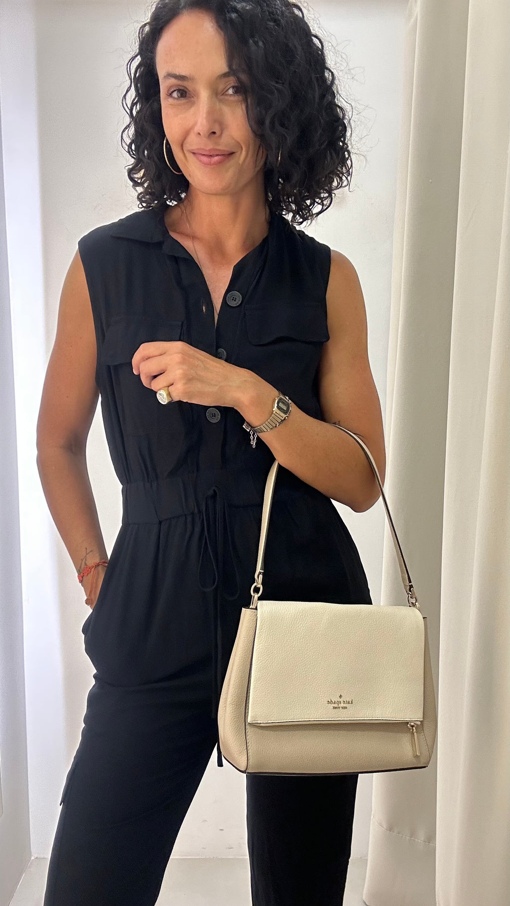 Bolsa couro Kate Spade