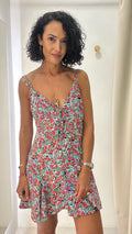 Vestido Estampa Floral Zara