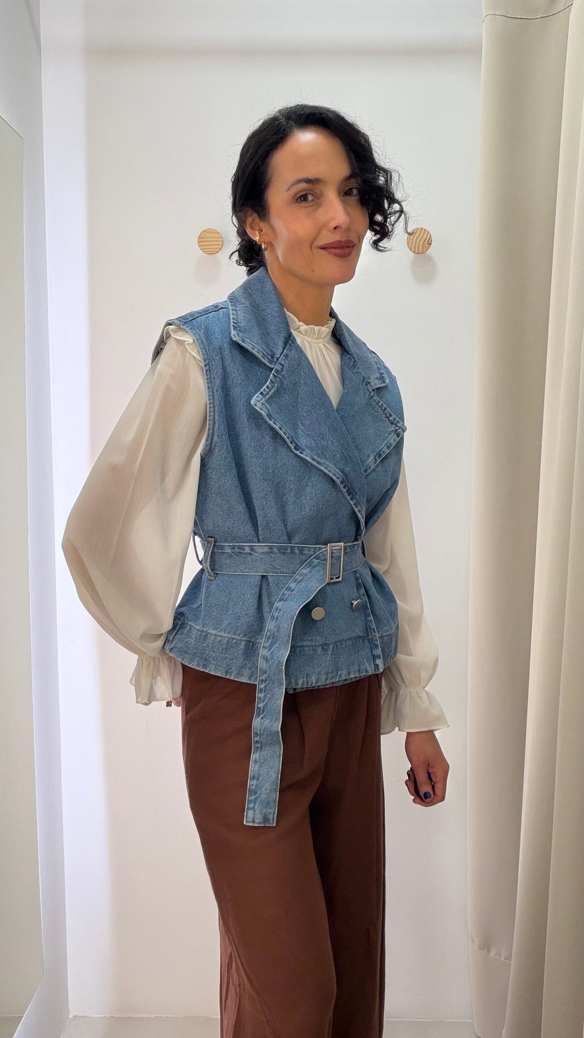 Colete jeans Less Cloches