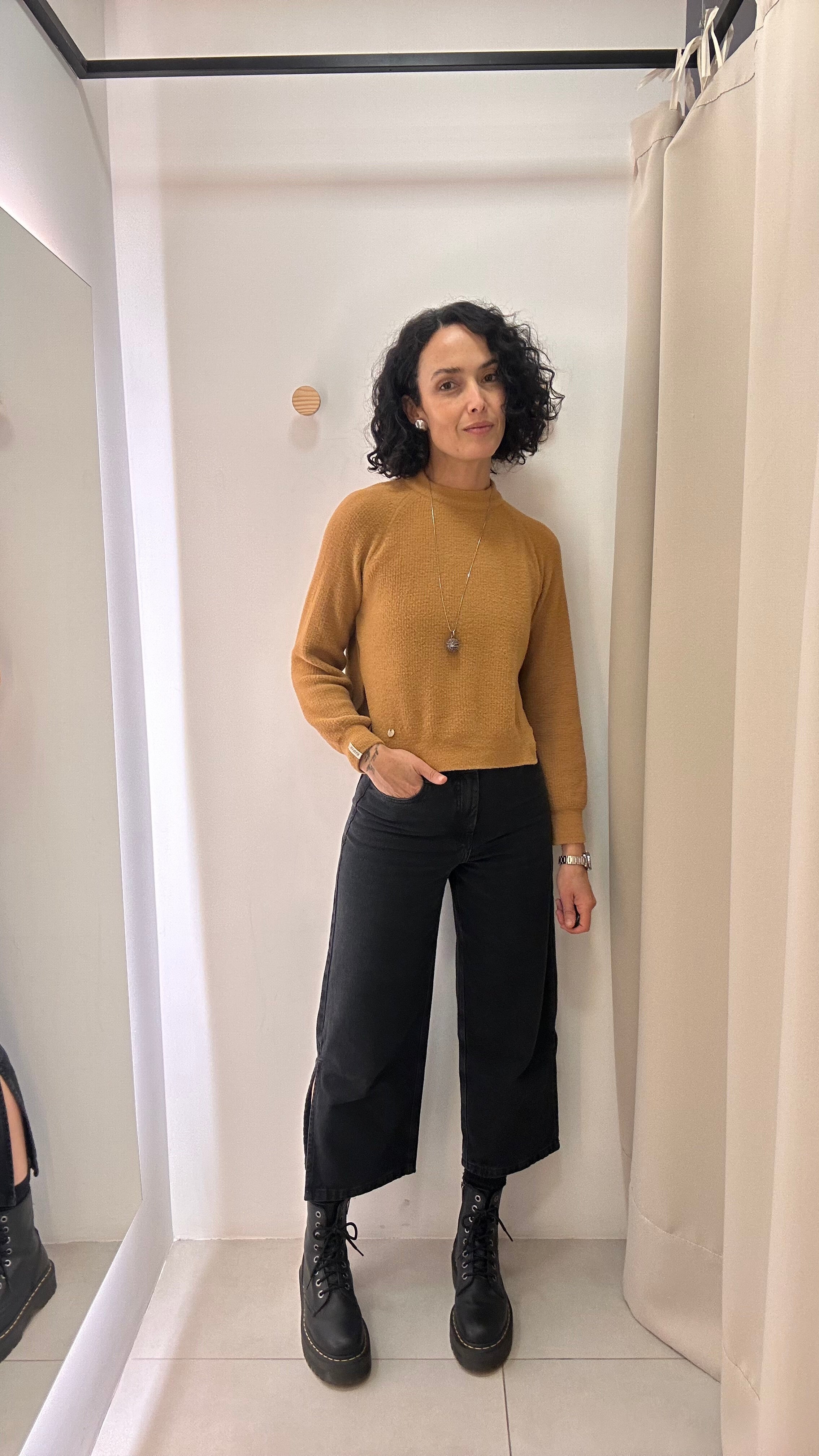 Calça jeans preta Mariaalícia