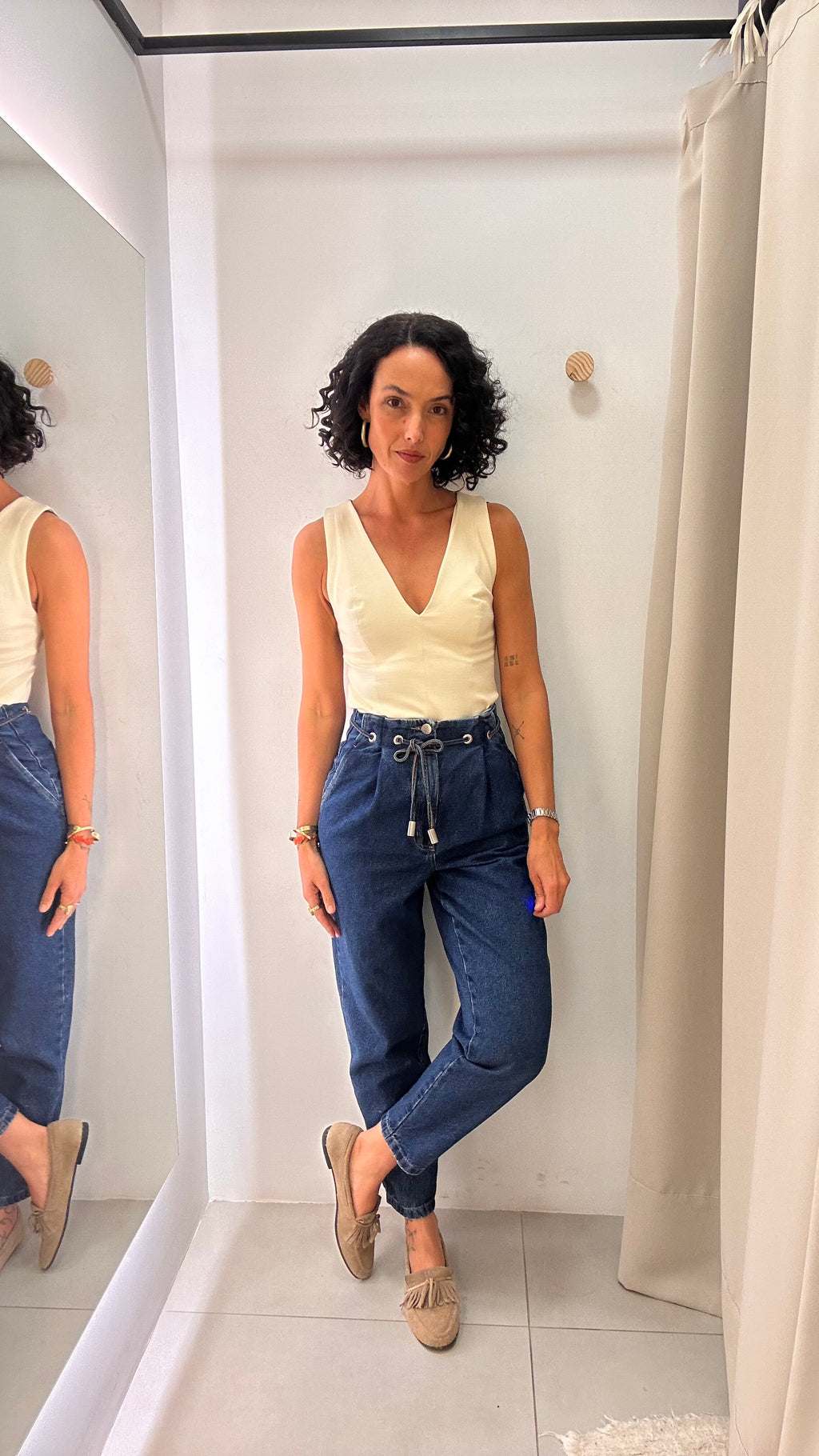 Calça Jeans Balloon L'Cecci