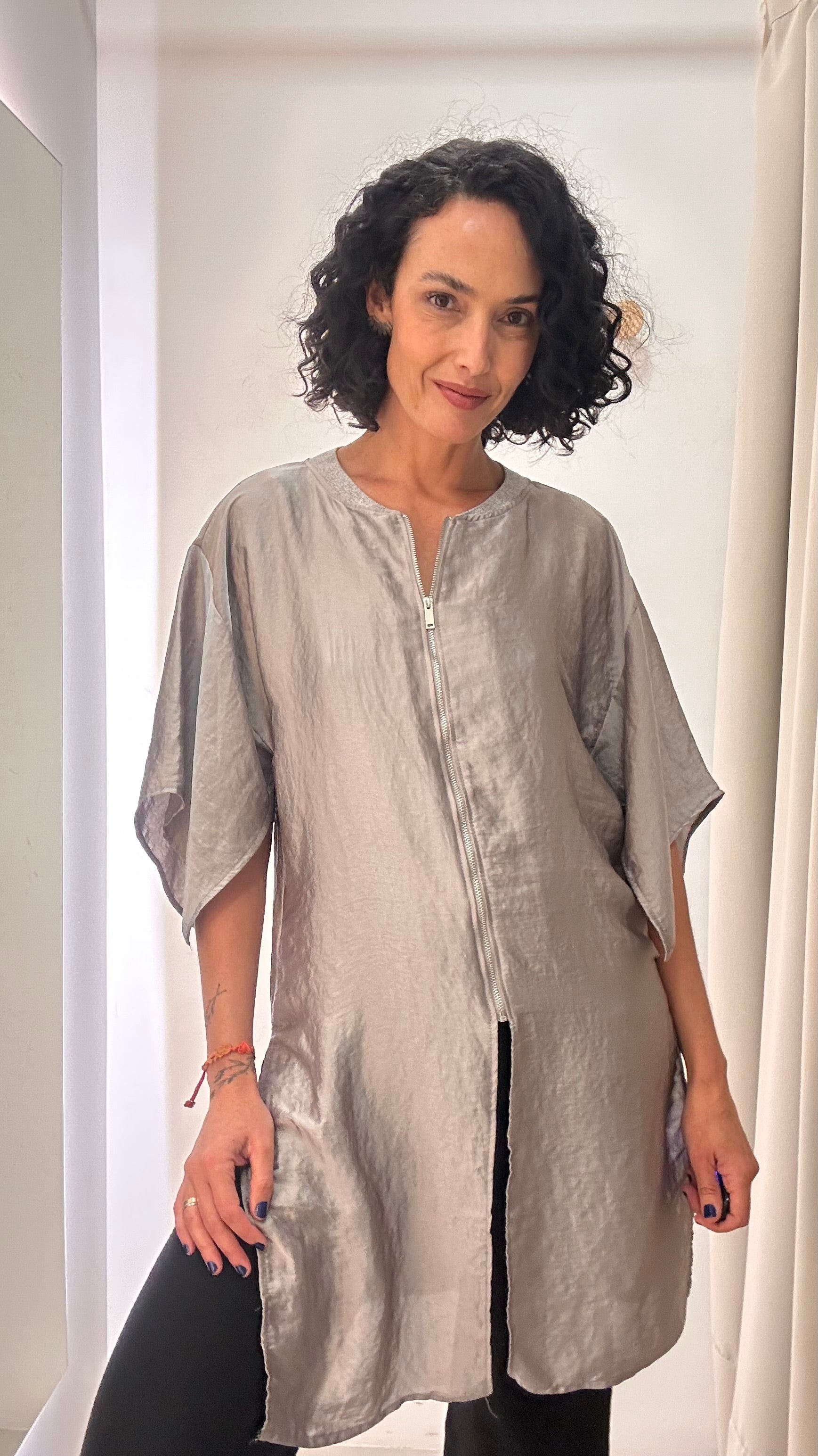 Chemise com Zíper Zara