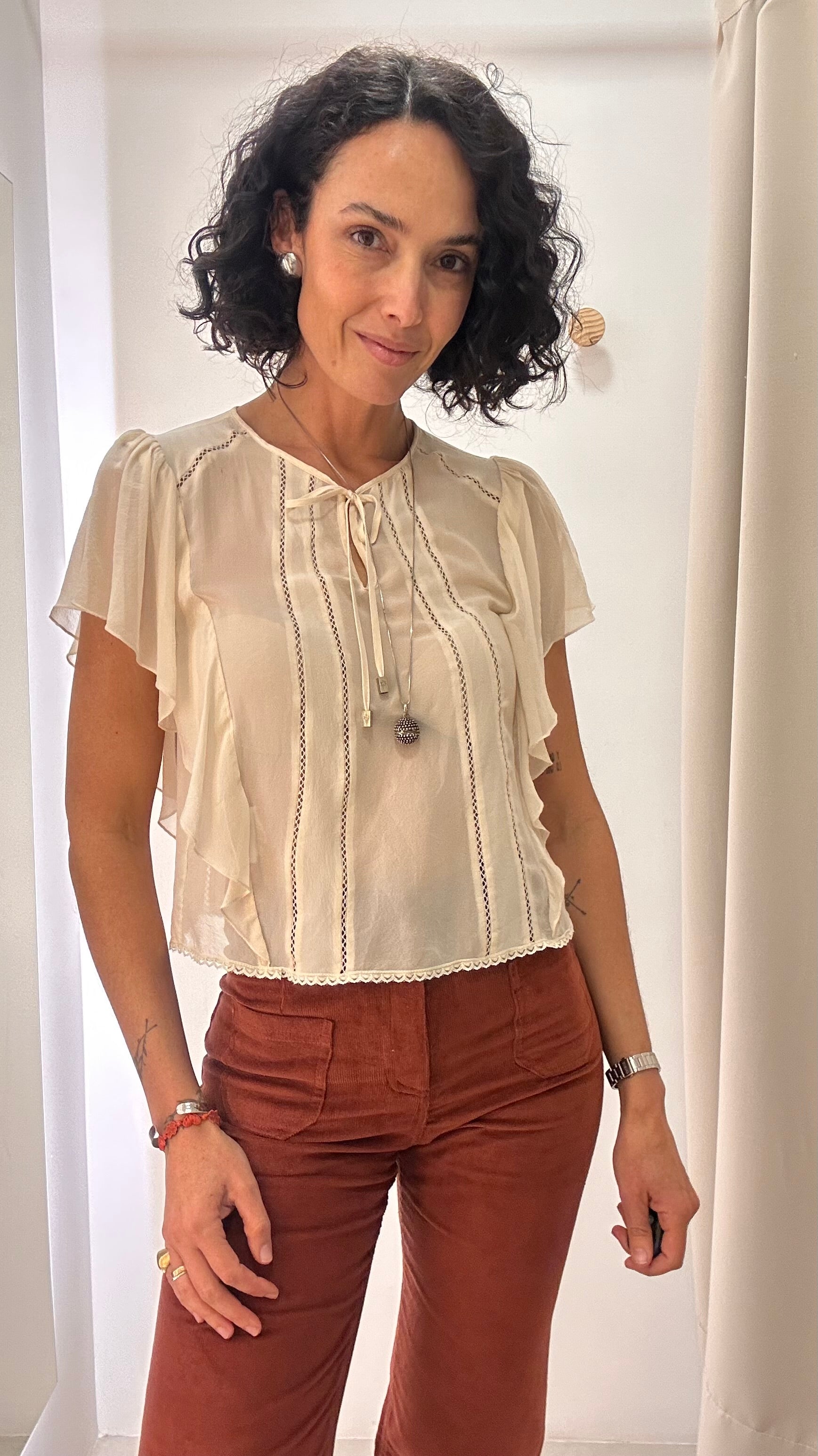 Blusa Seda Le Lis Blanc