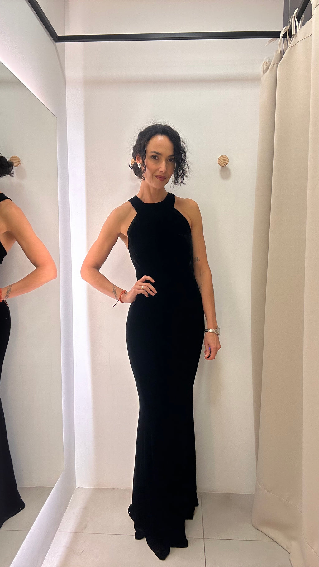 Vestido veludo Le Lis Blanc