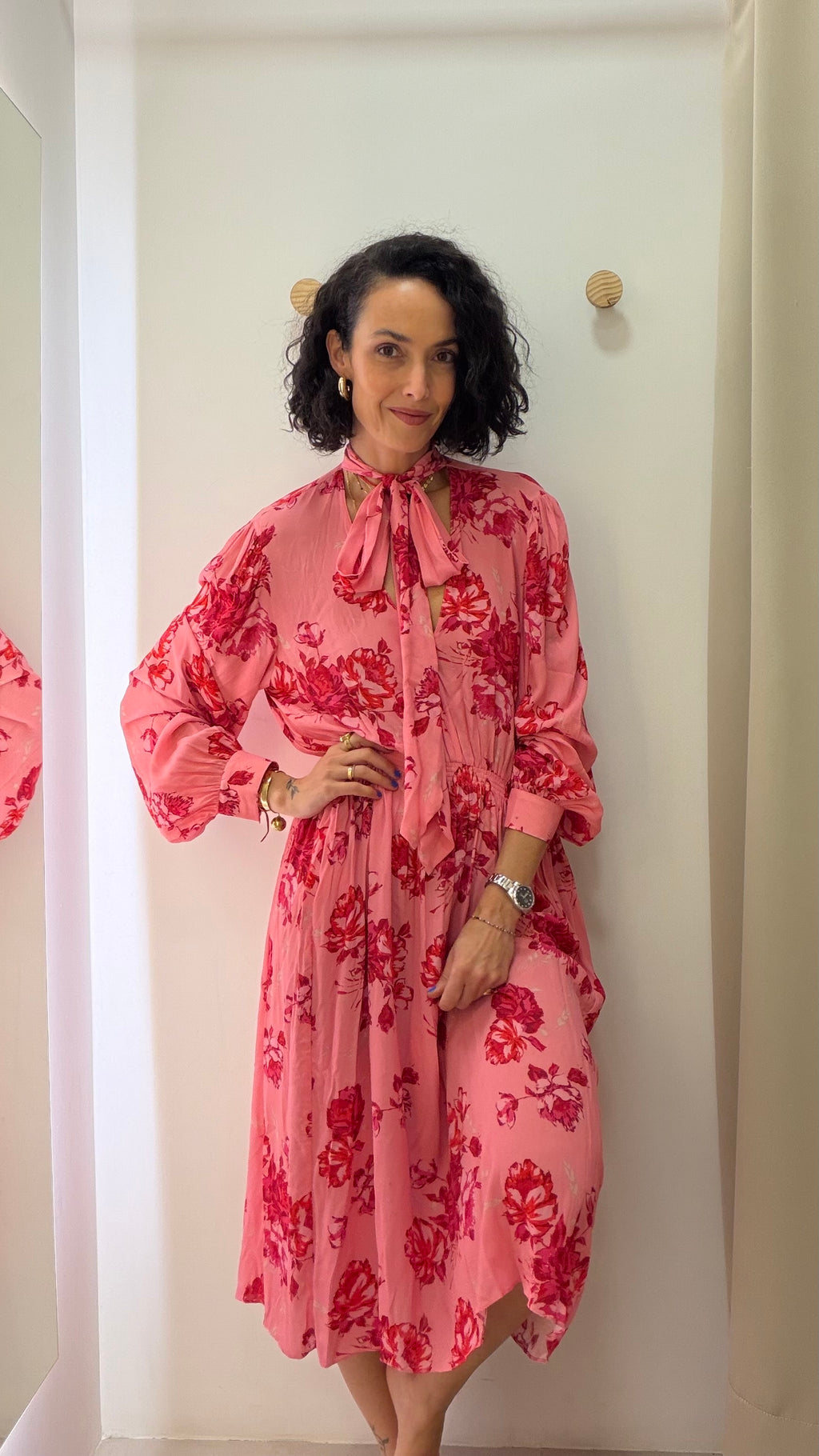 Vestido Rosa Reinaldo Lourenço