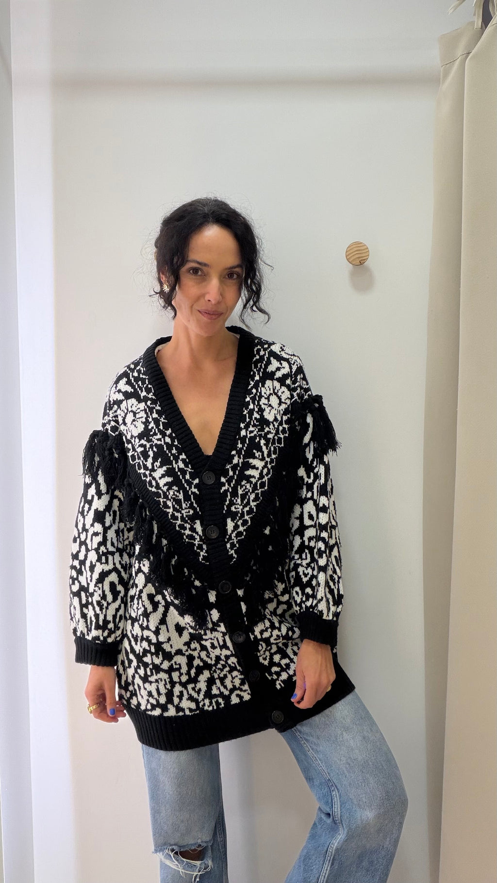 Cardigan alongado Farm