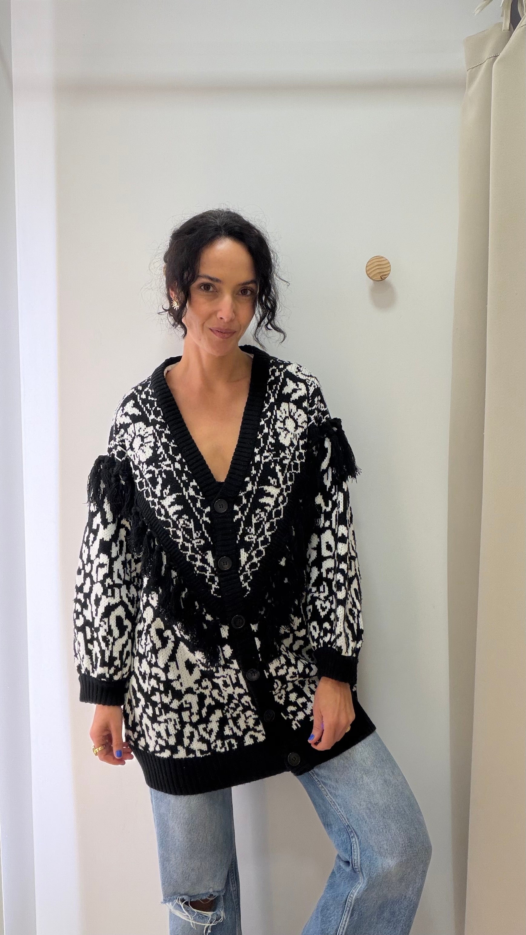 Cardigan alongado Farm