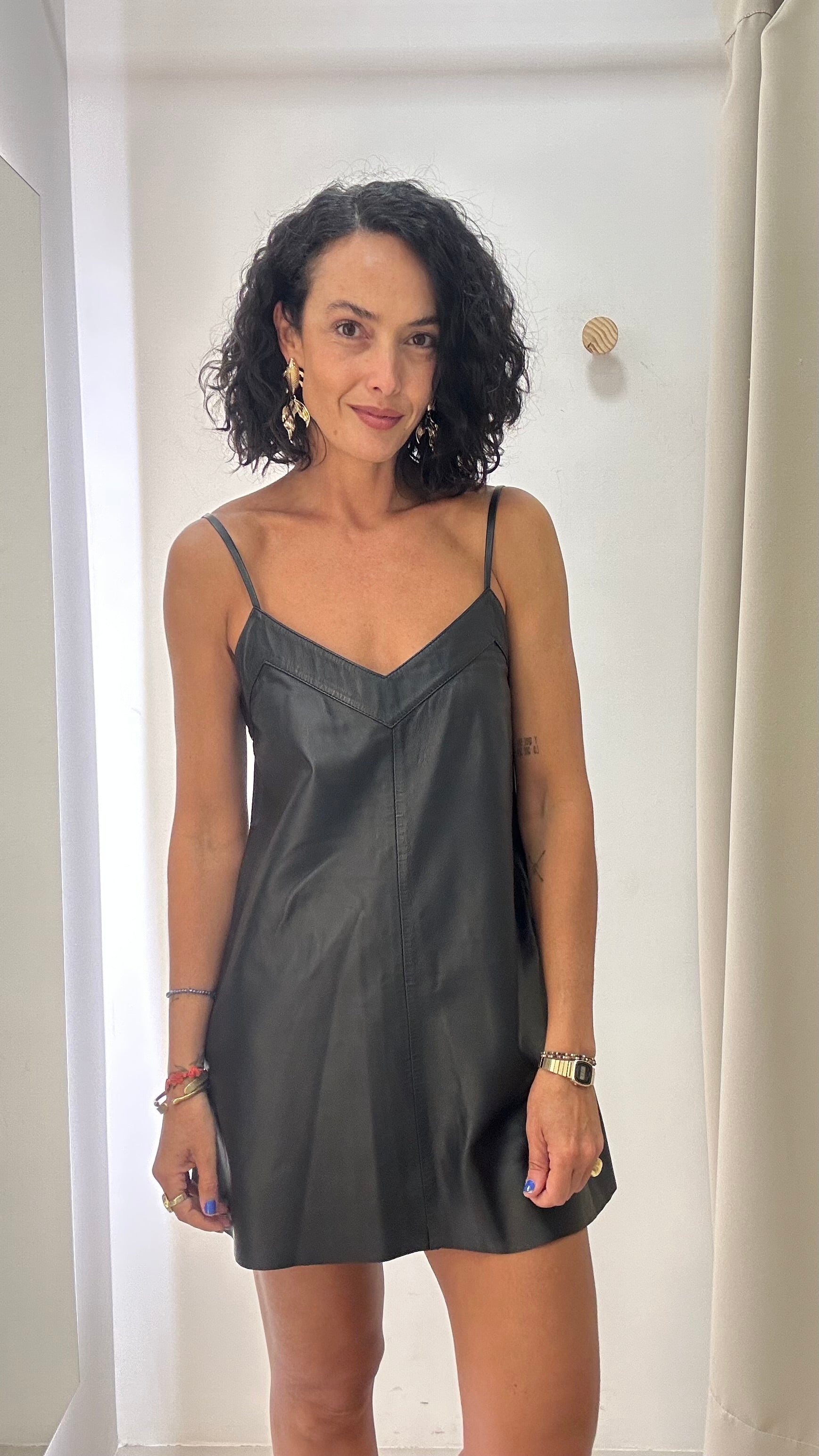 Vestido Couro Tannerie
