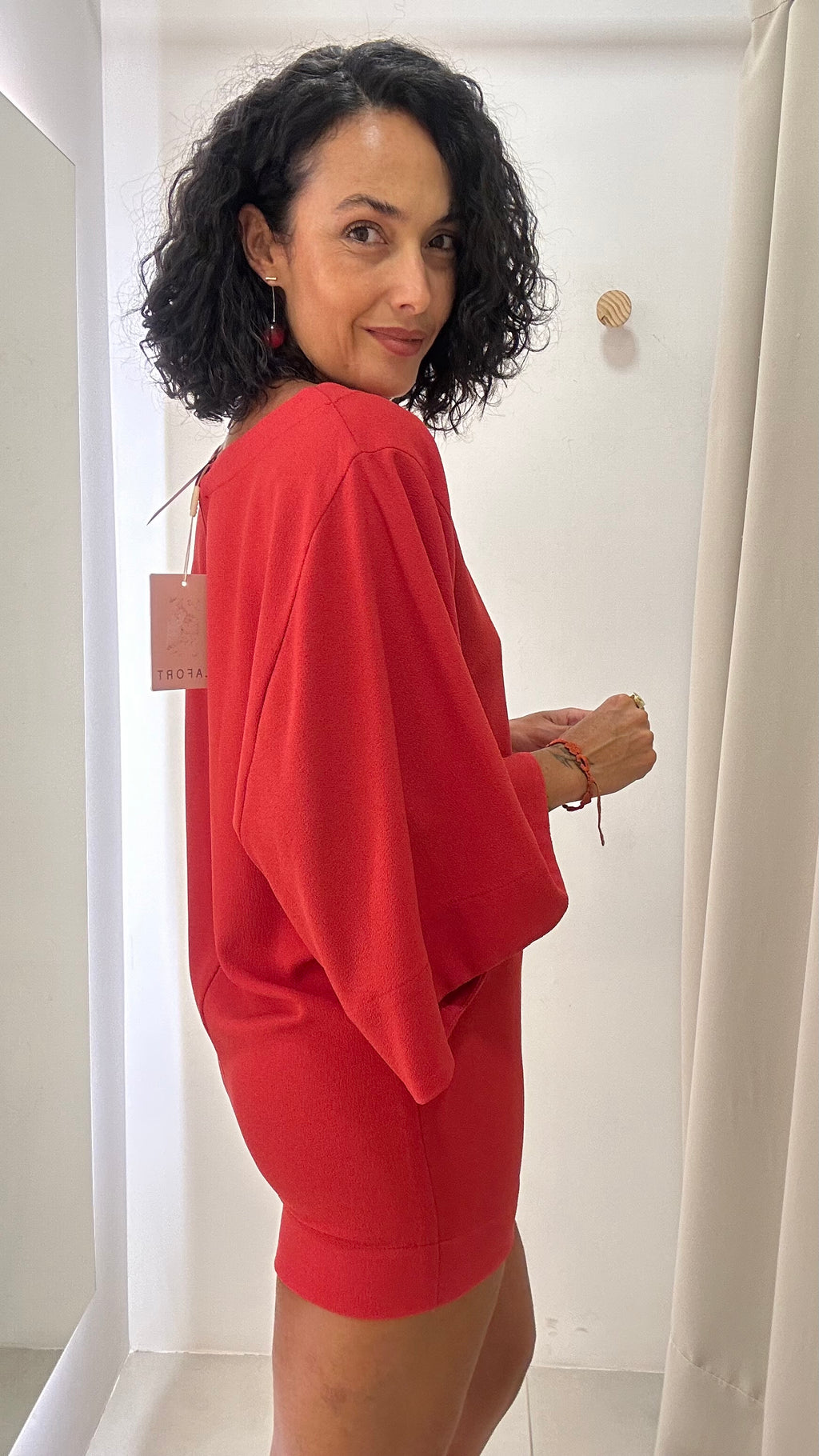 Vestido Curto Vermelho Lafort