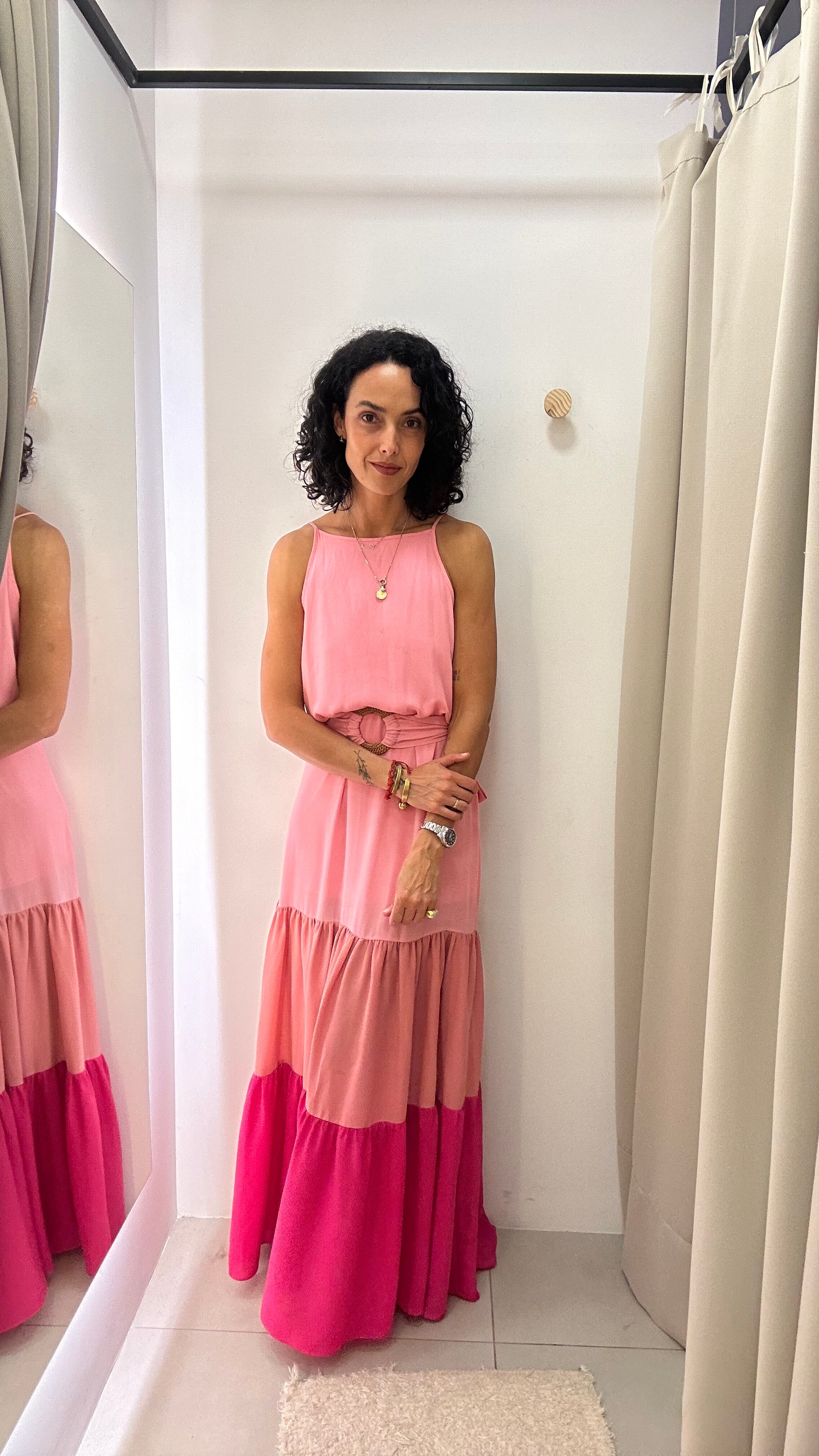 Vestido Longo Rosa