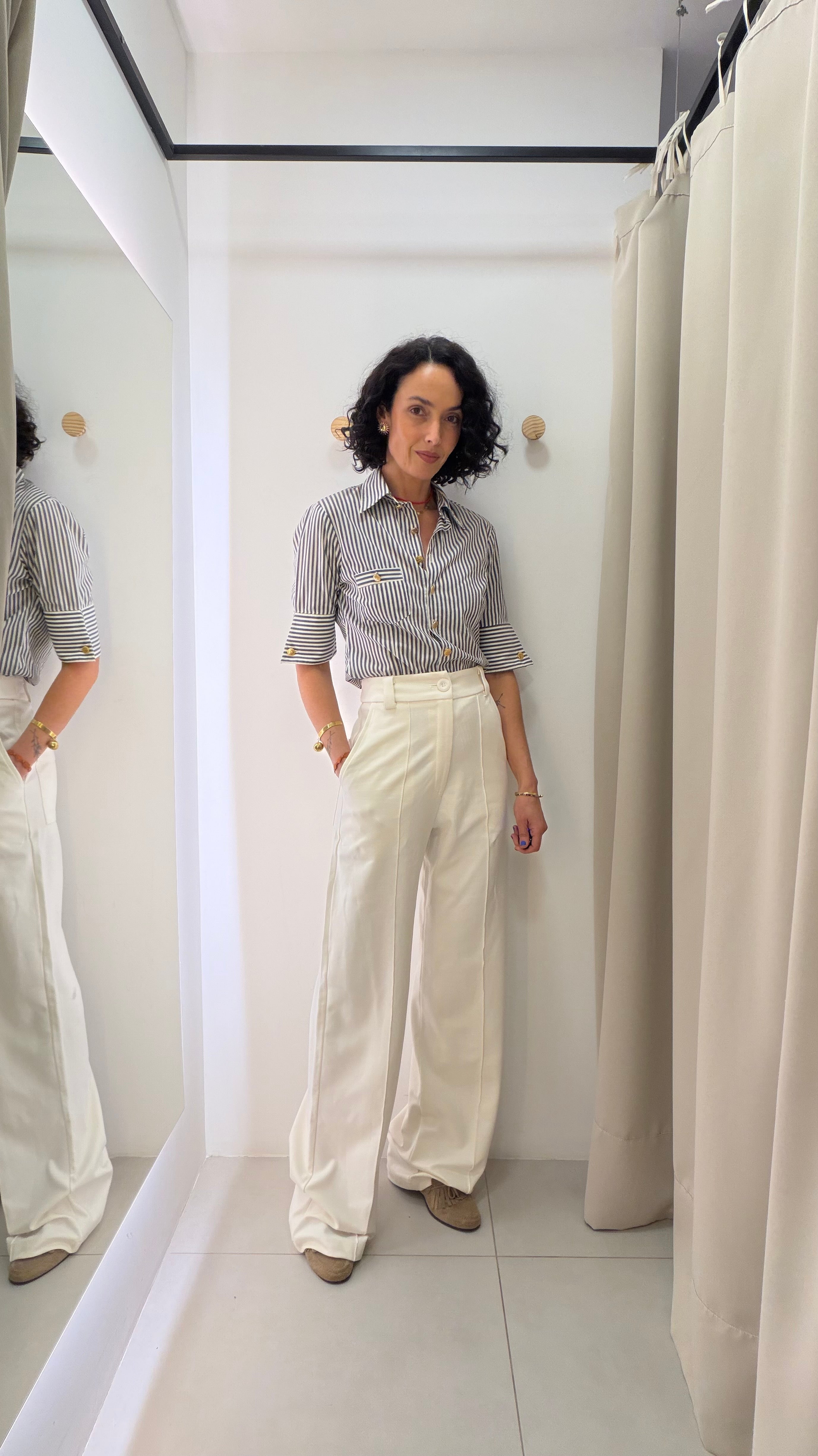 Calça Branca Zen Closet