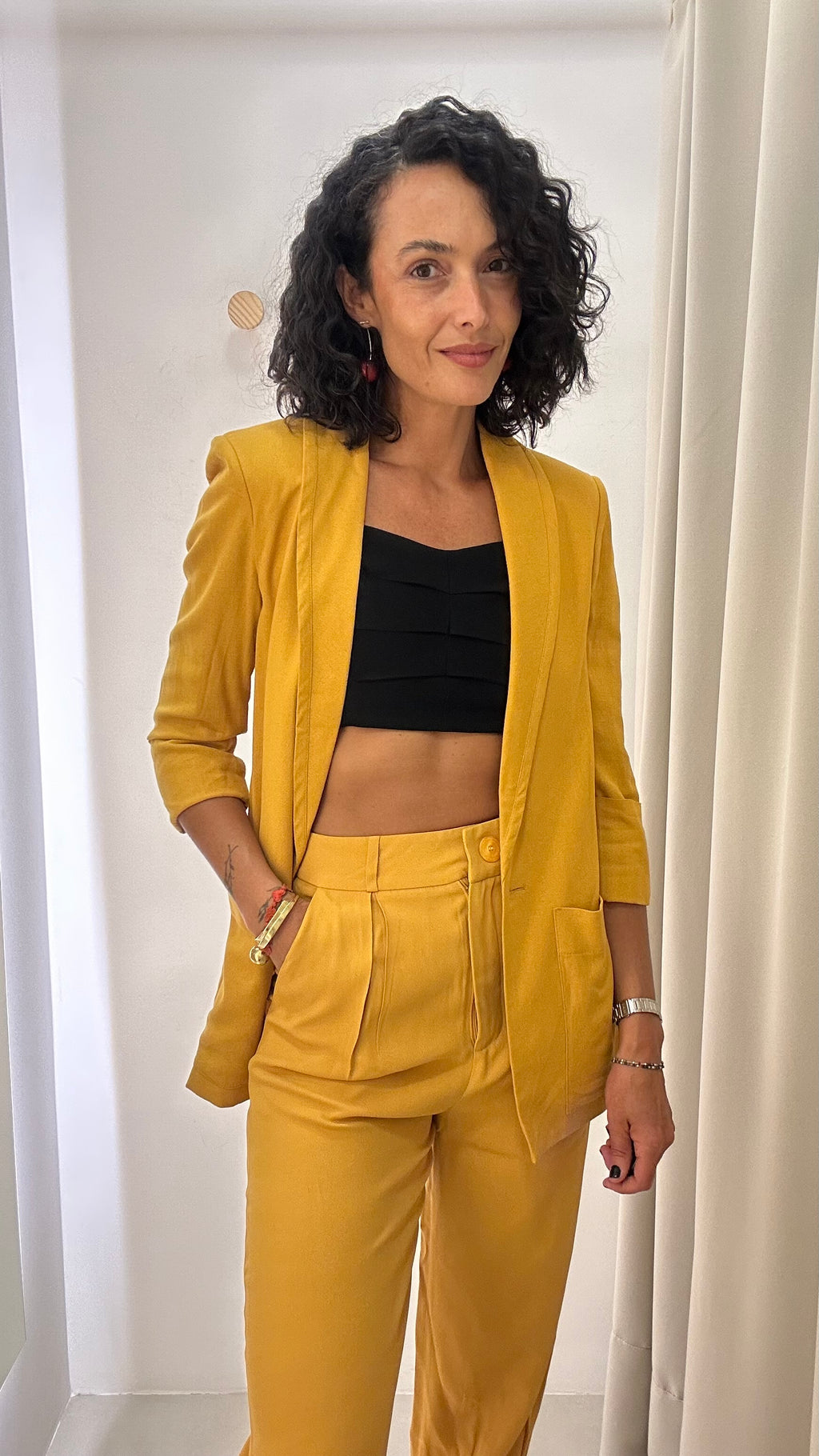 Blazer Mostarda Nati Vozza