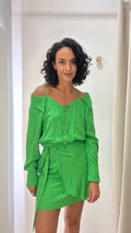 Vestido Animal Print Verde