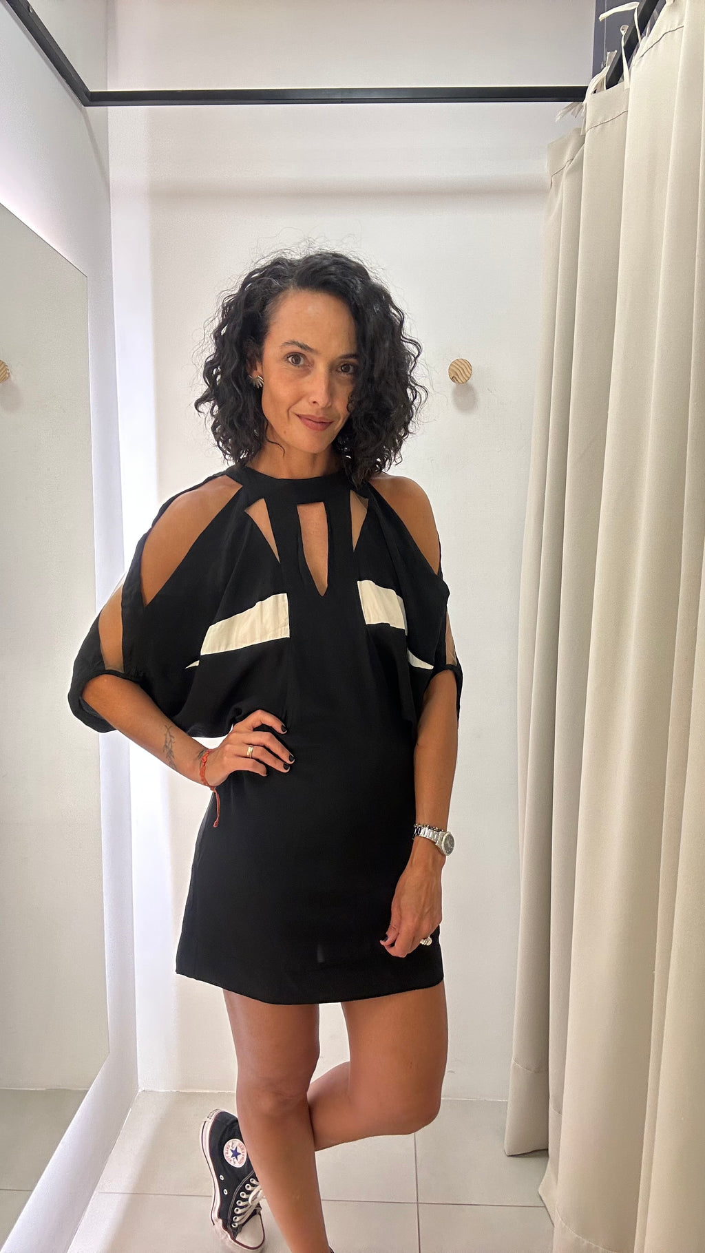Vestido seda Animale