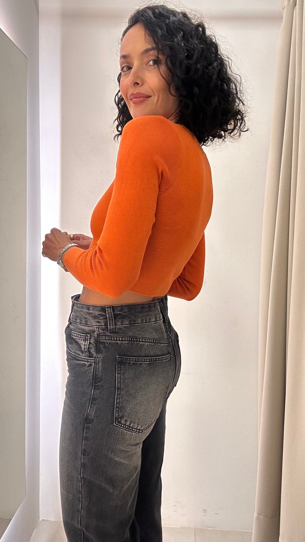 Tricot Laranja Zara