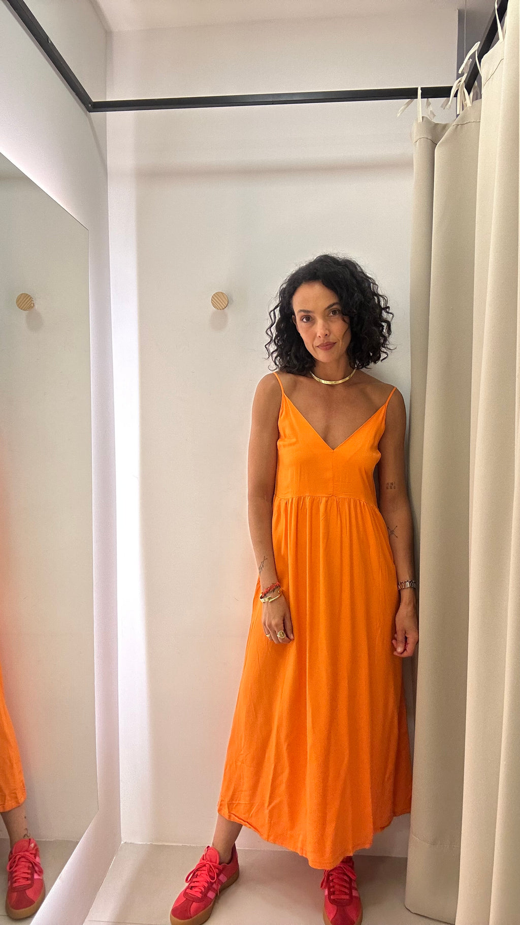 Vestido Longo Laranja