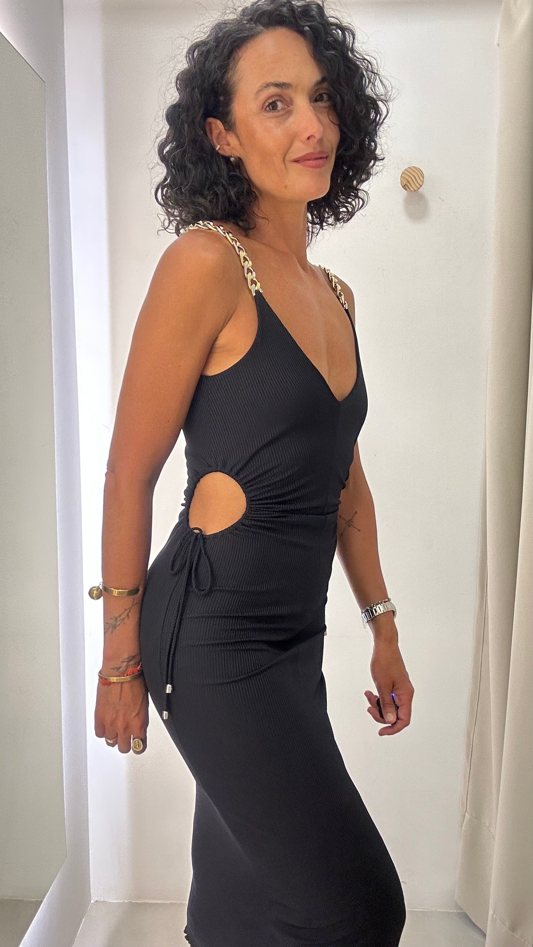 Vestido Preto Nati Vozza