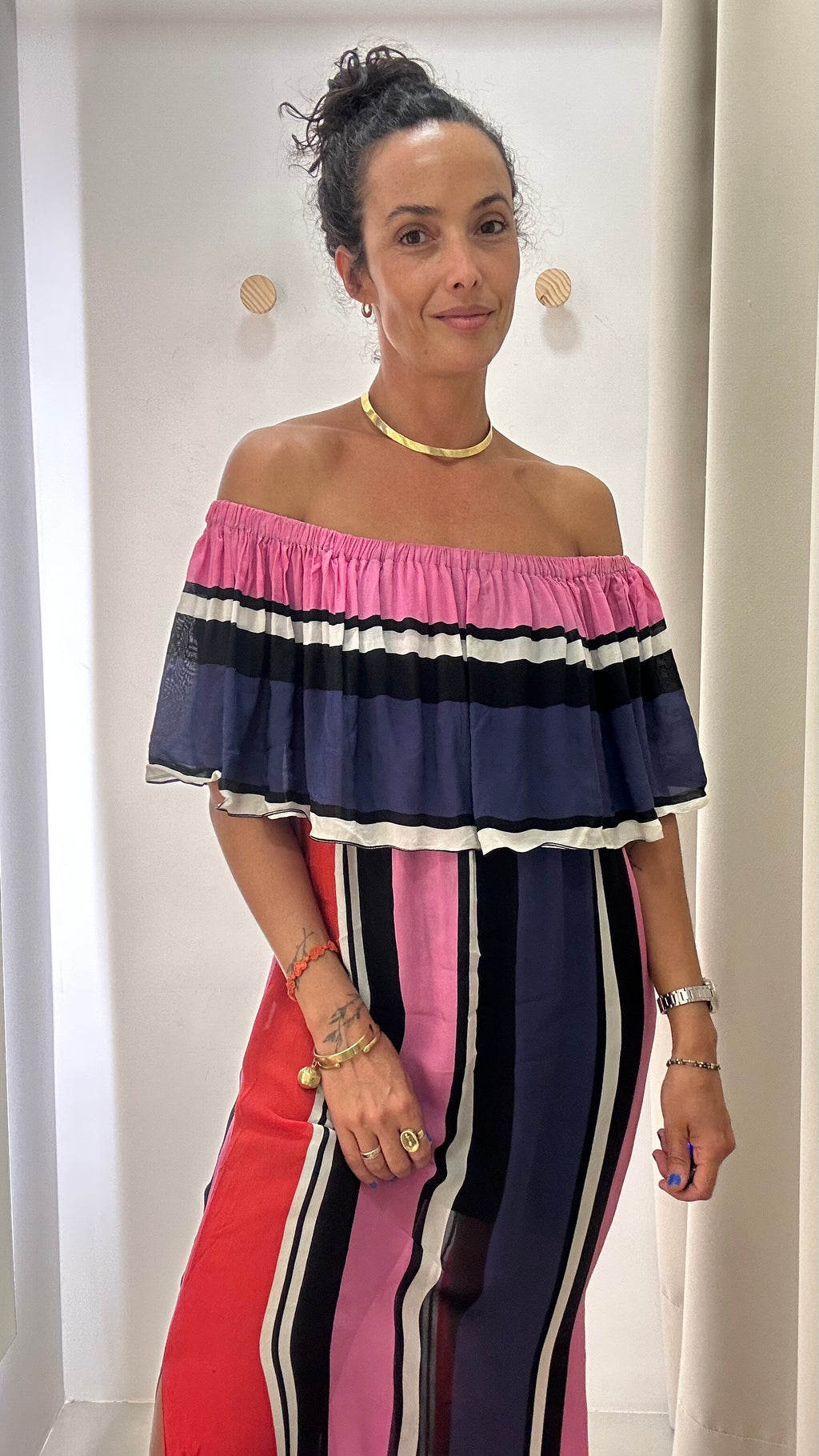 Vestido ombro a ombro
