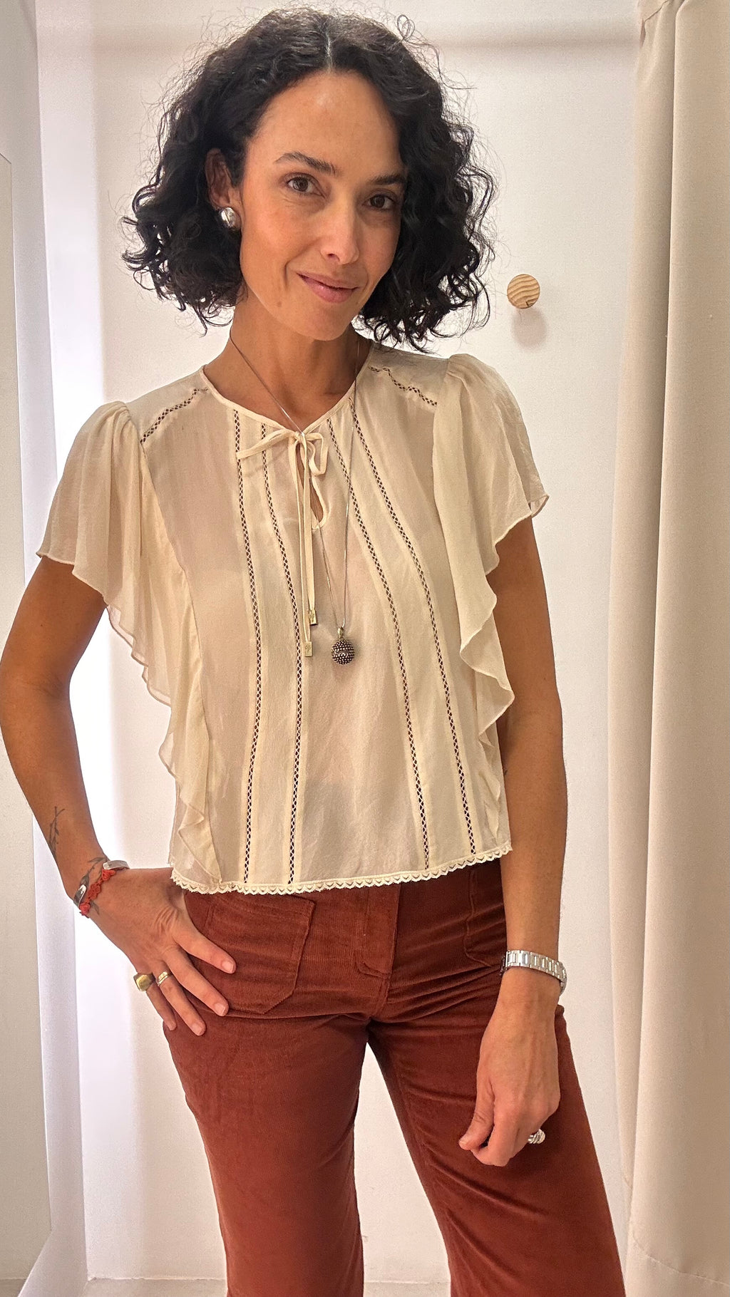 Blusa Seda Le Lis Blanc