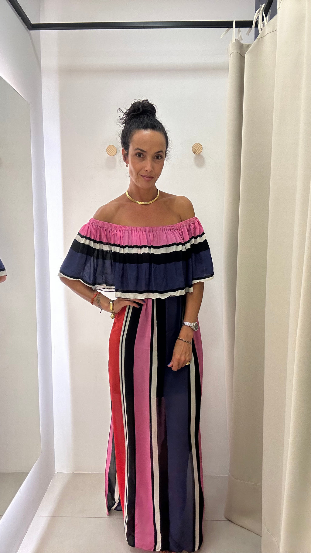 Vestido ombro a ombro