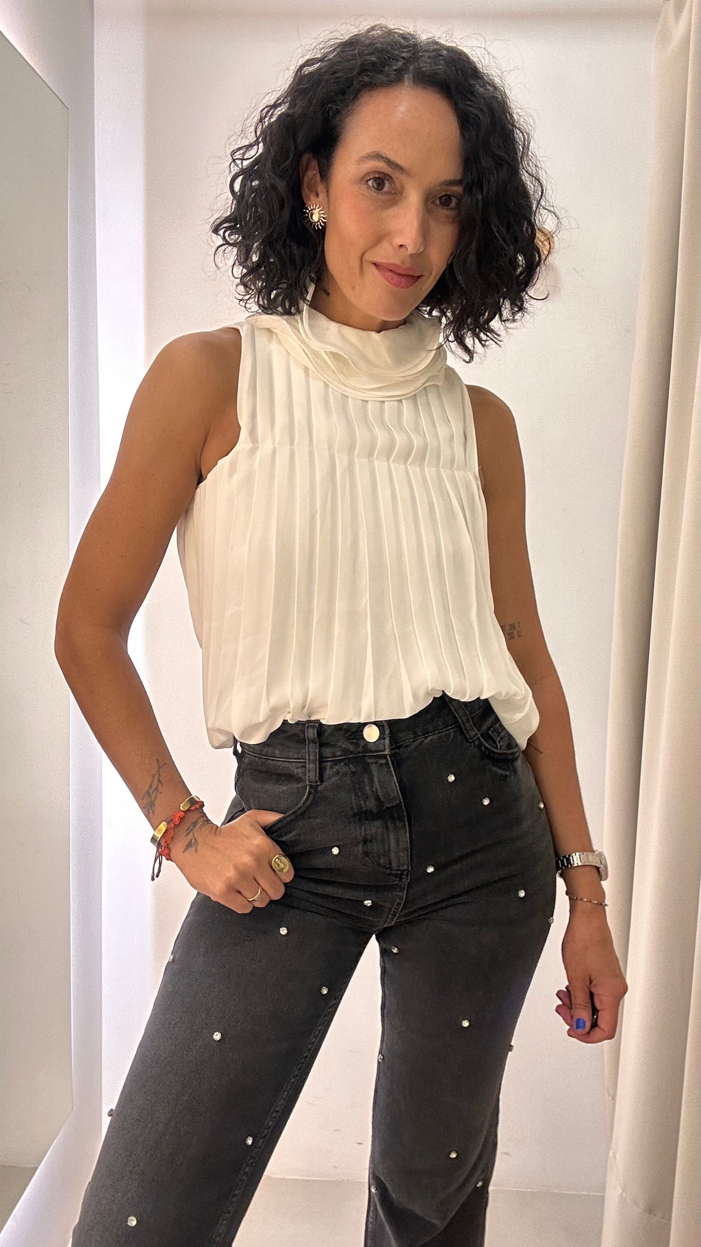 Calça Jeans Zara com strass