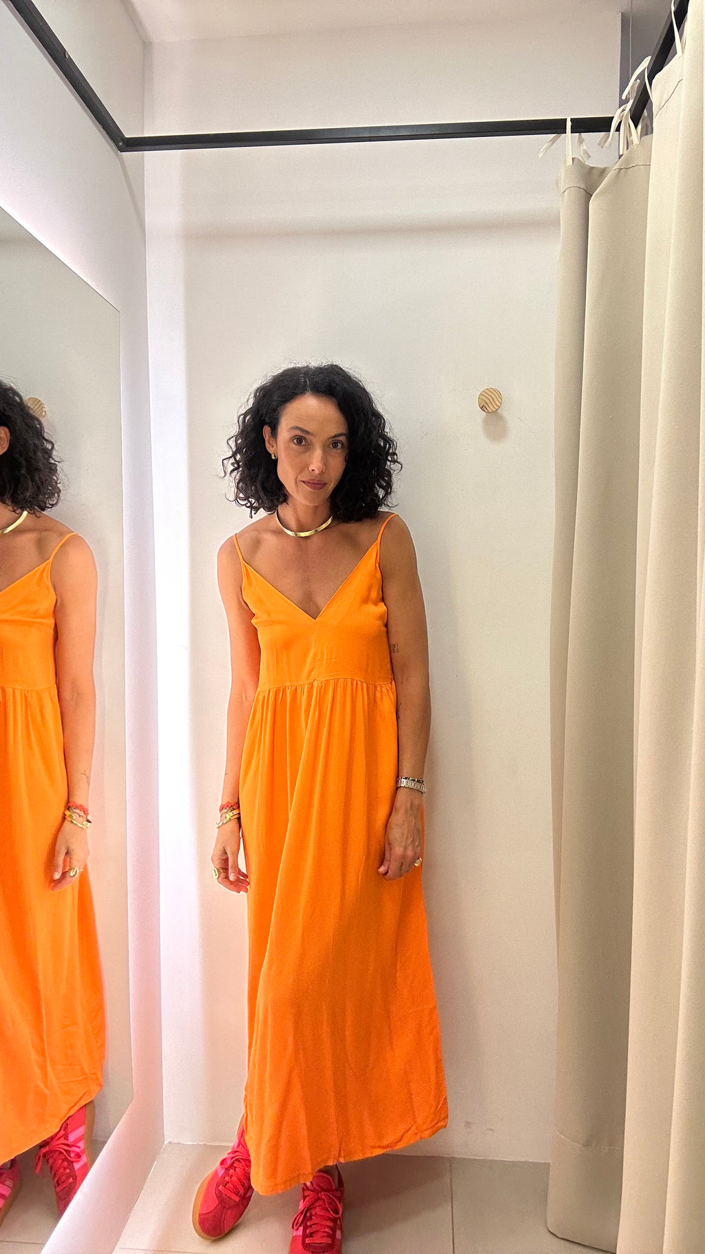 Vestido Longo Laranja