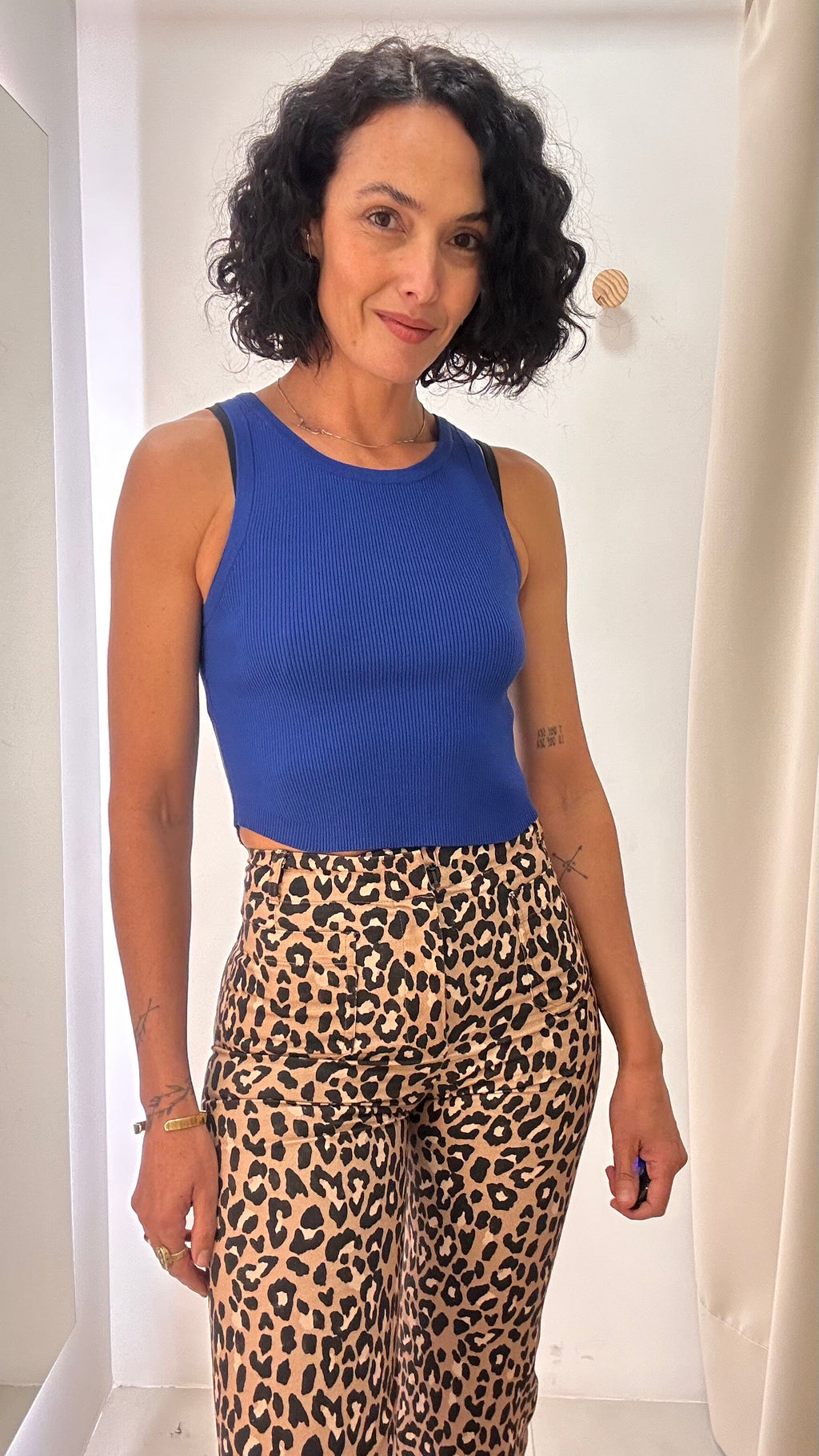 Regata Azul em Tricot Zara
