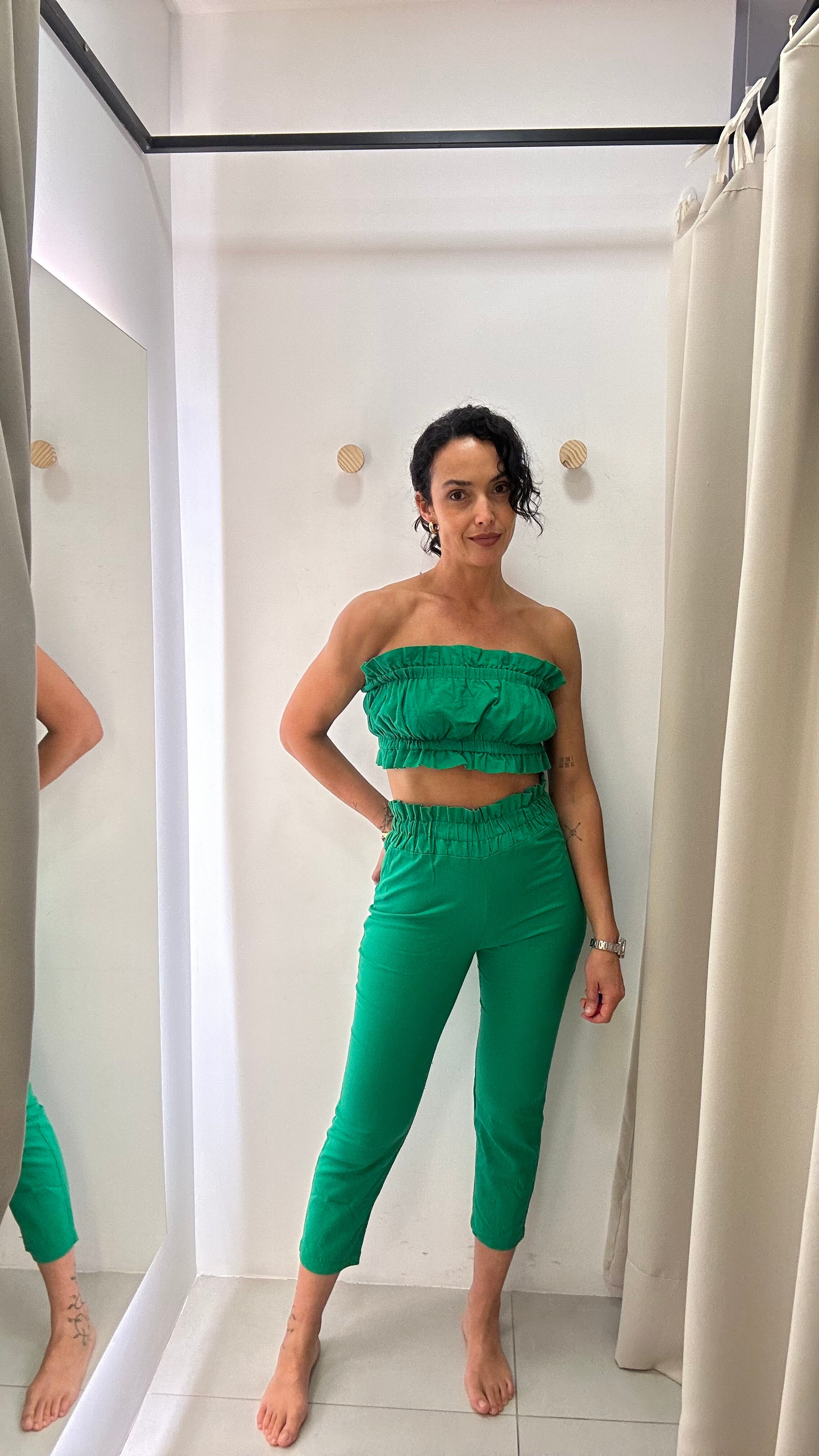 Conjunto Verde Folha