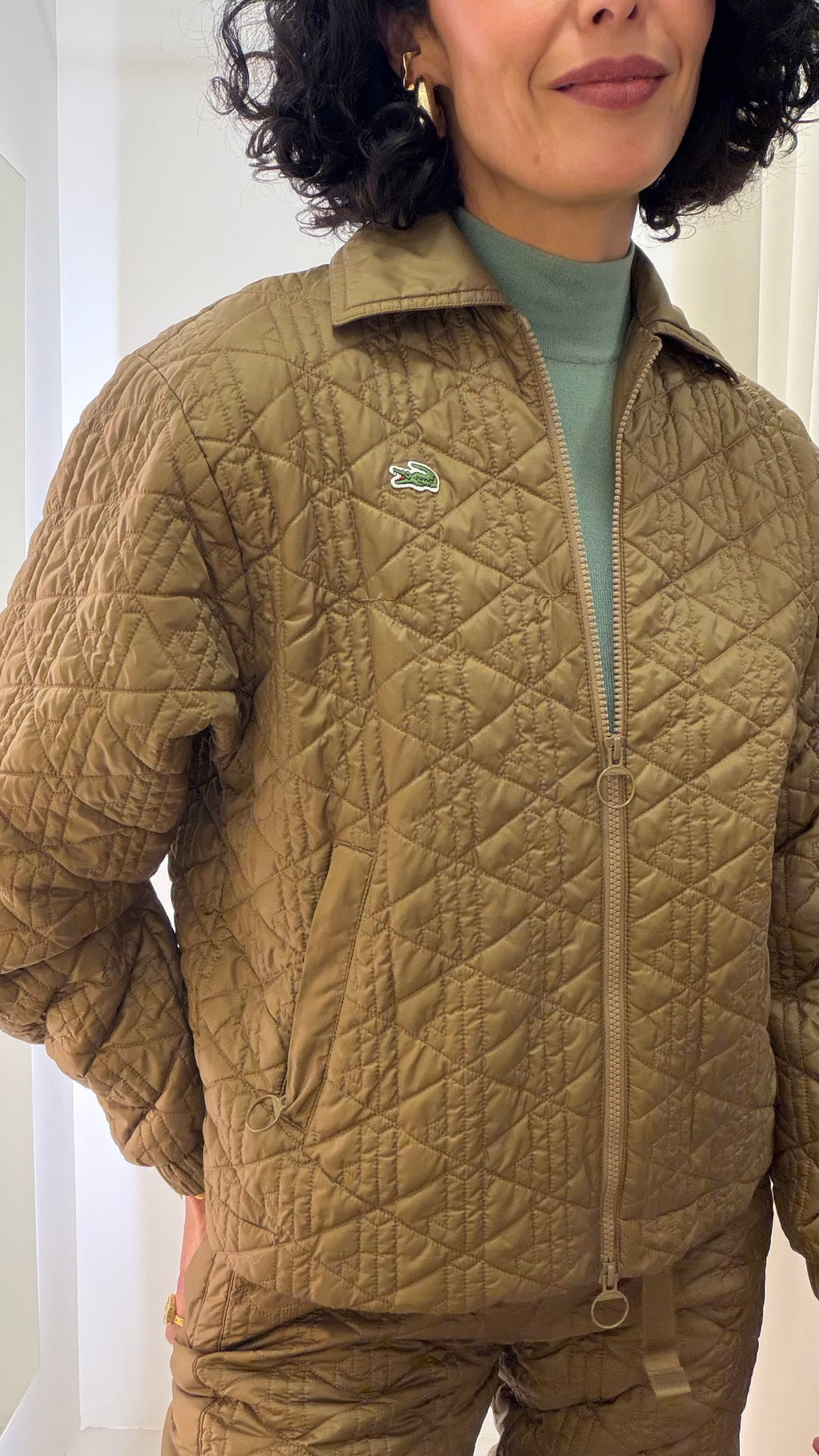 Conjunto matelassê Lacoste