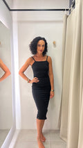 Vestido malha preto