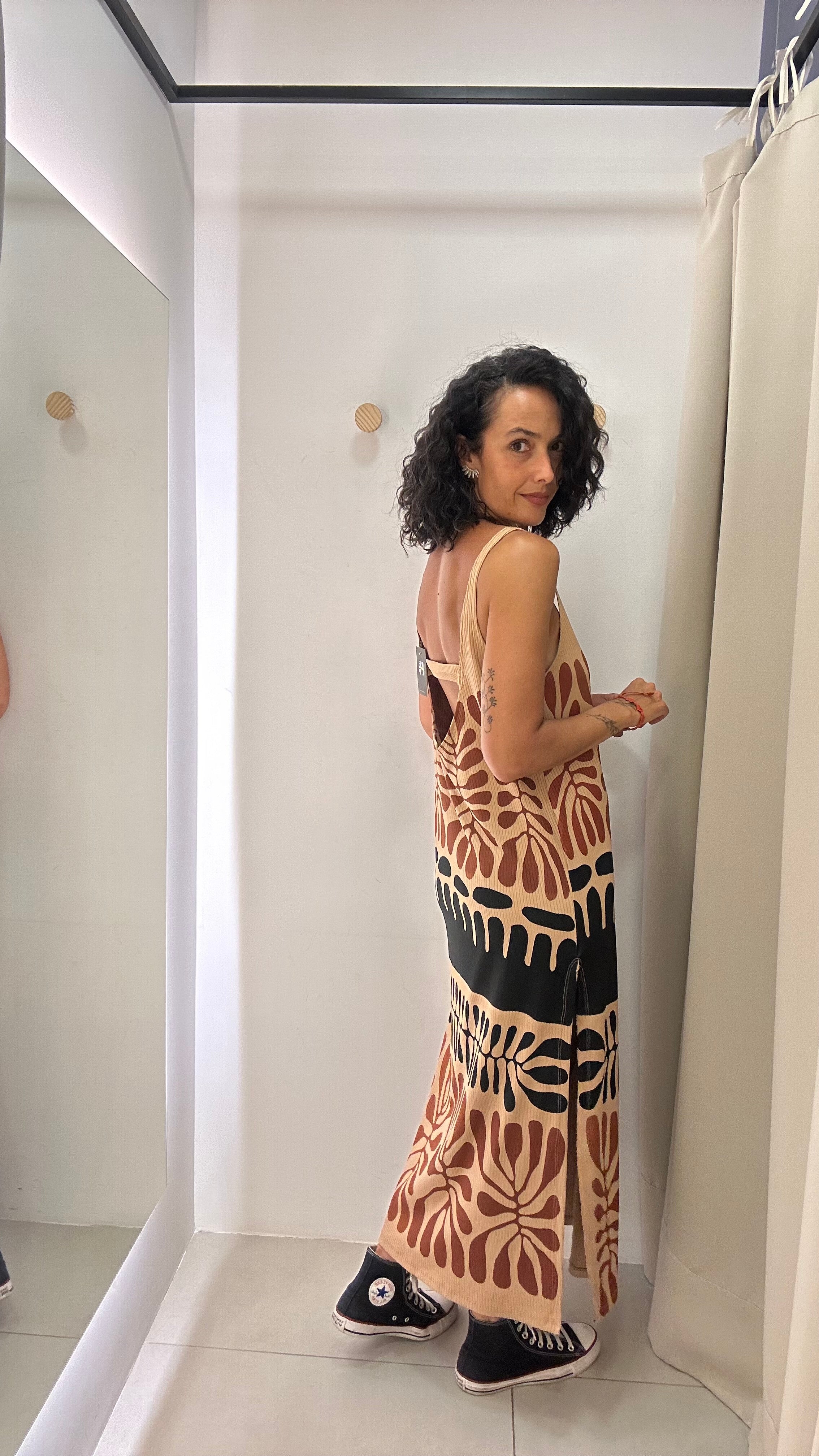 Vestido Floral em Malha