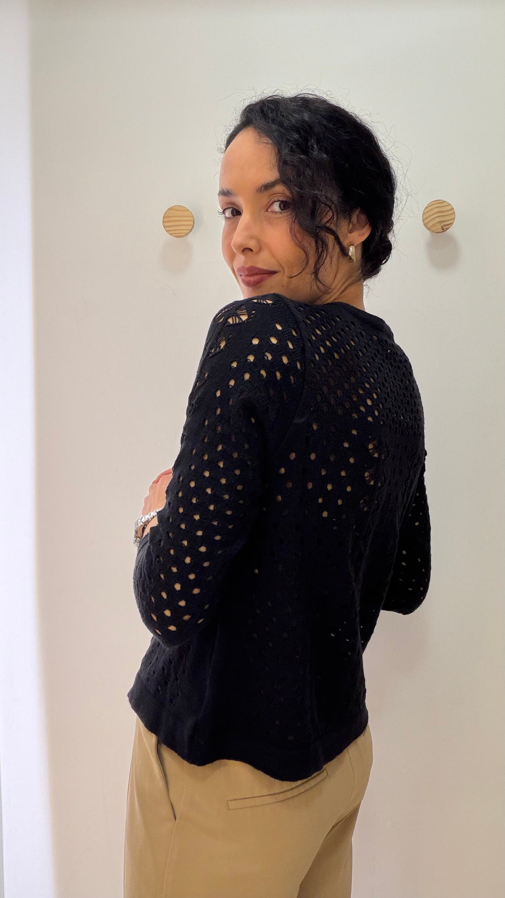 Tricot Preto Cleo Milani