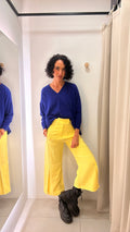 Calça Amarela Cris Barros