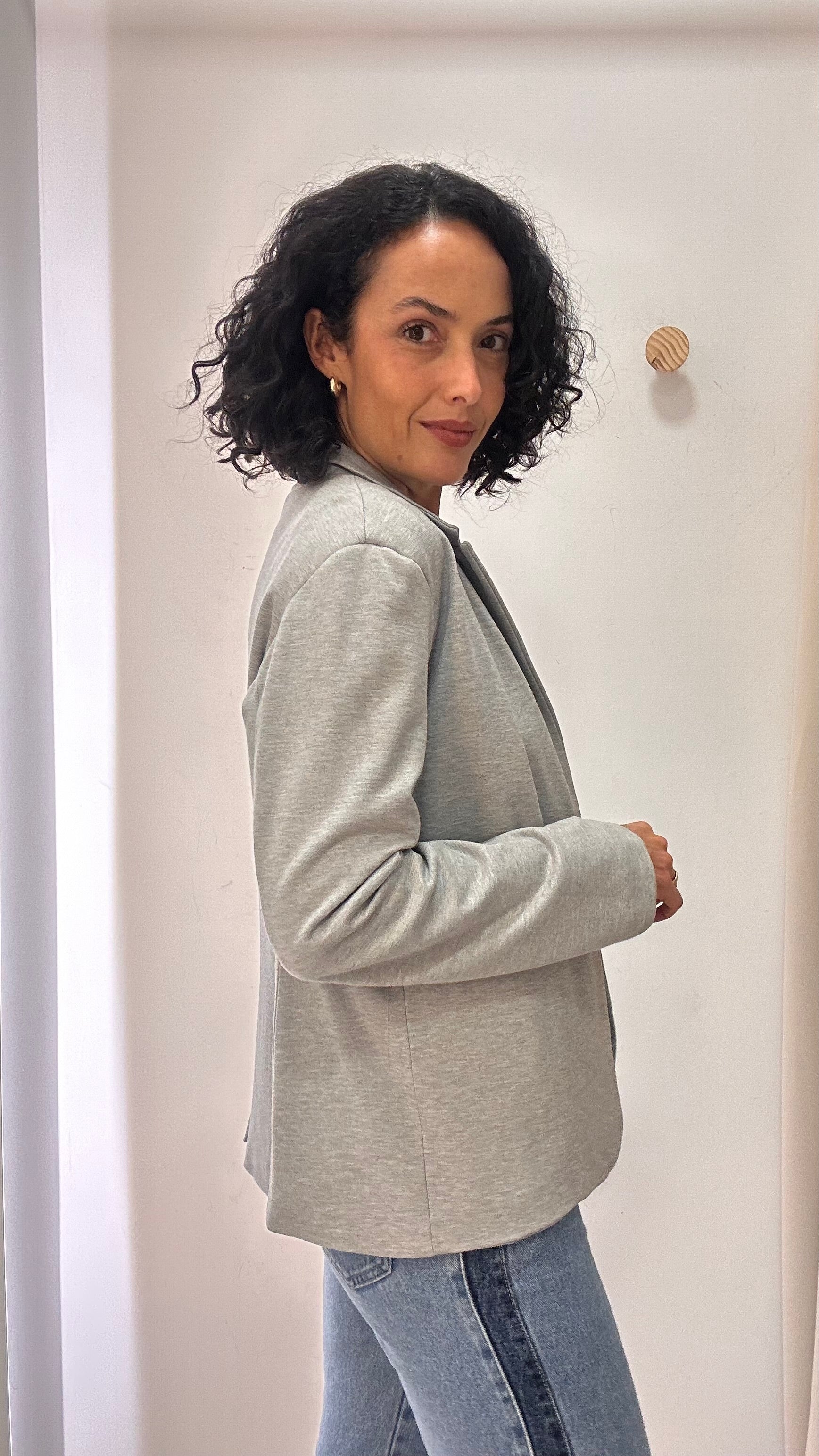 Blazer Cinza Claro
