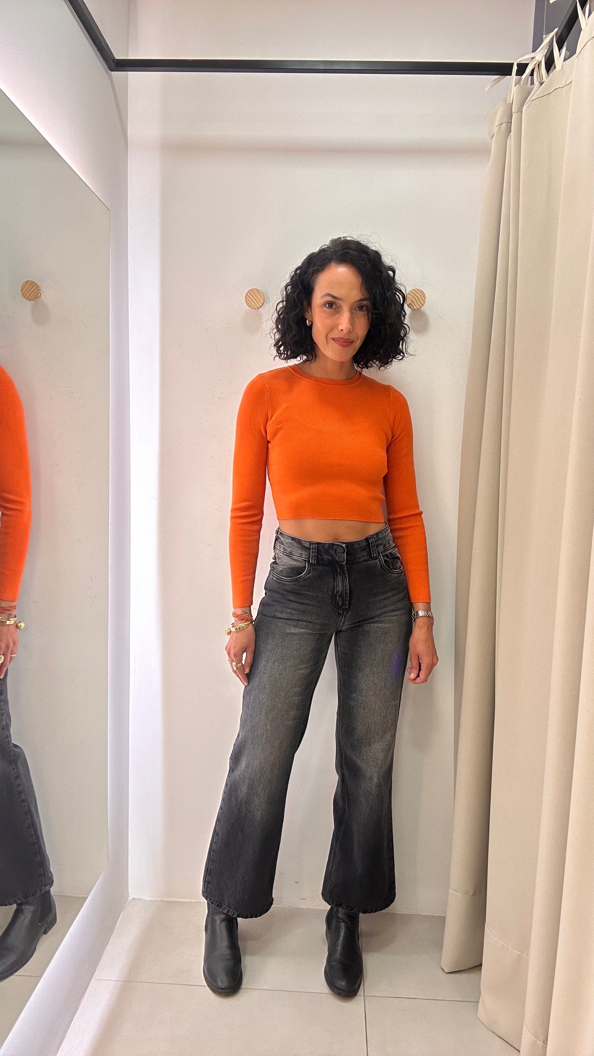 Tricot Laranja Zara