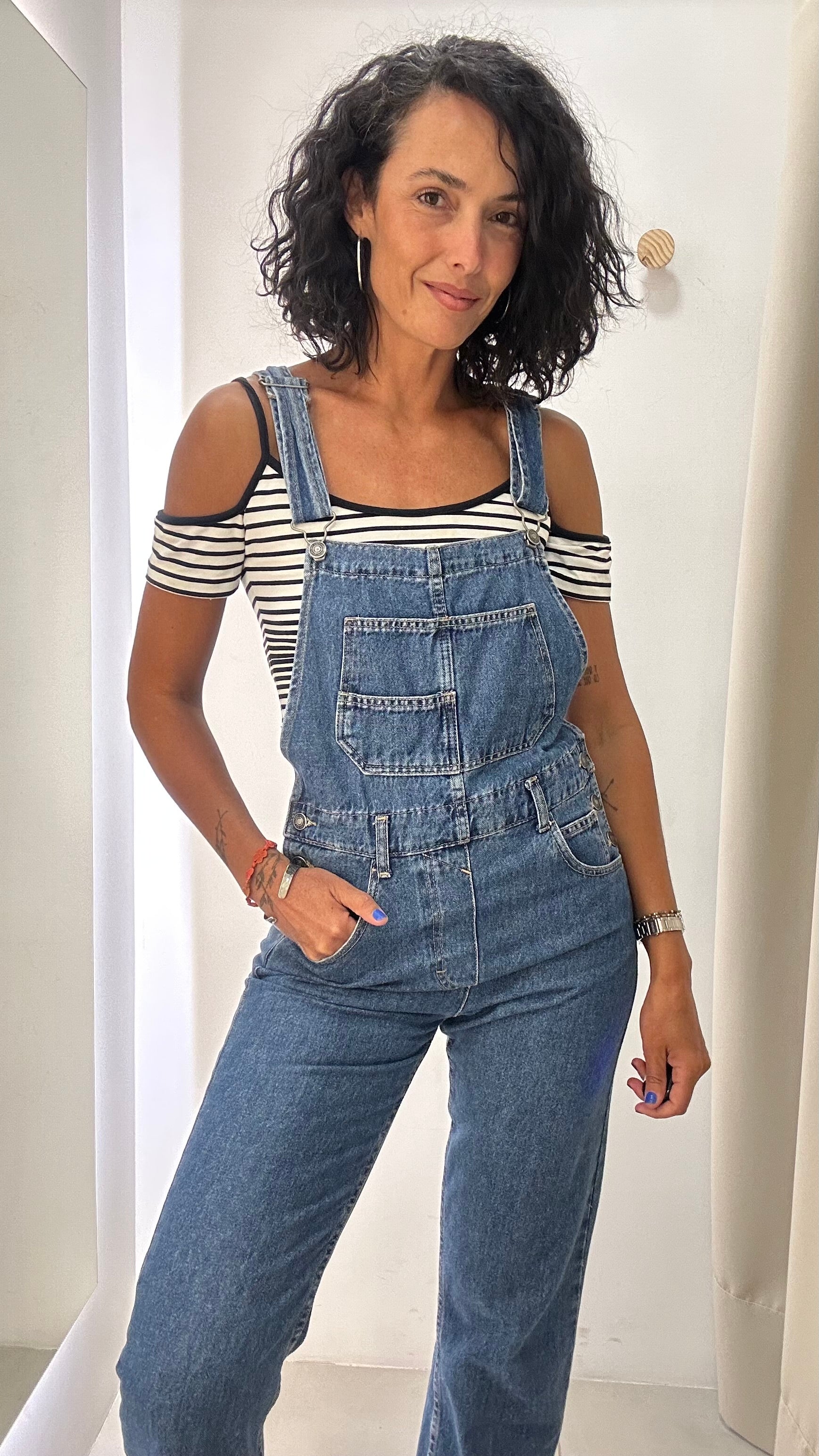 Jardineira Jeans