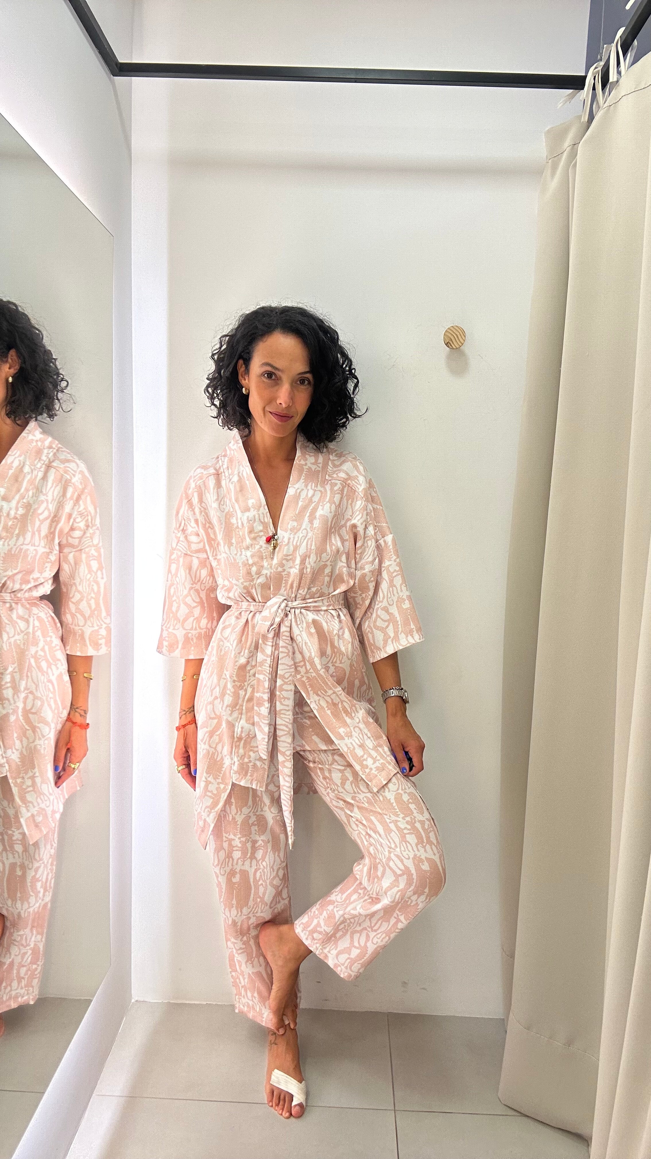 Conjunto Rosa Estampado