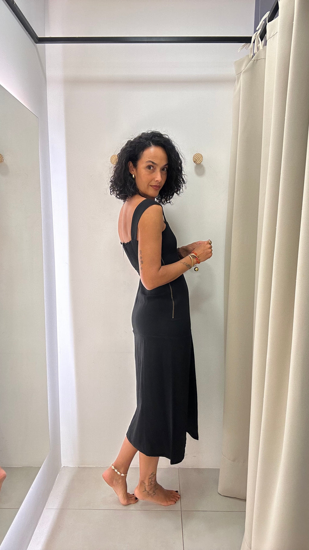 Vestido Preto Nati Vozza