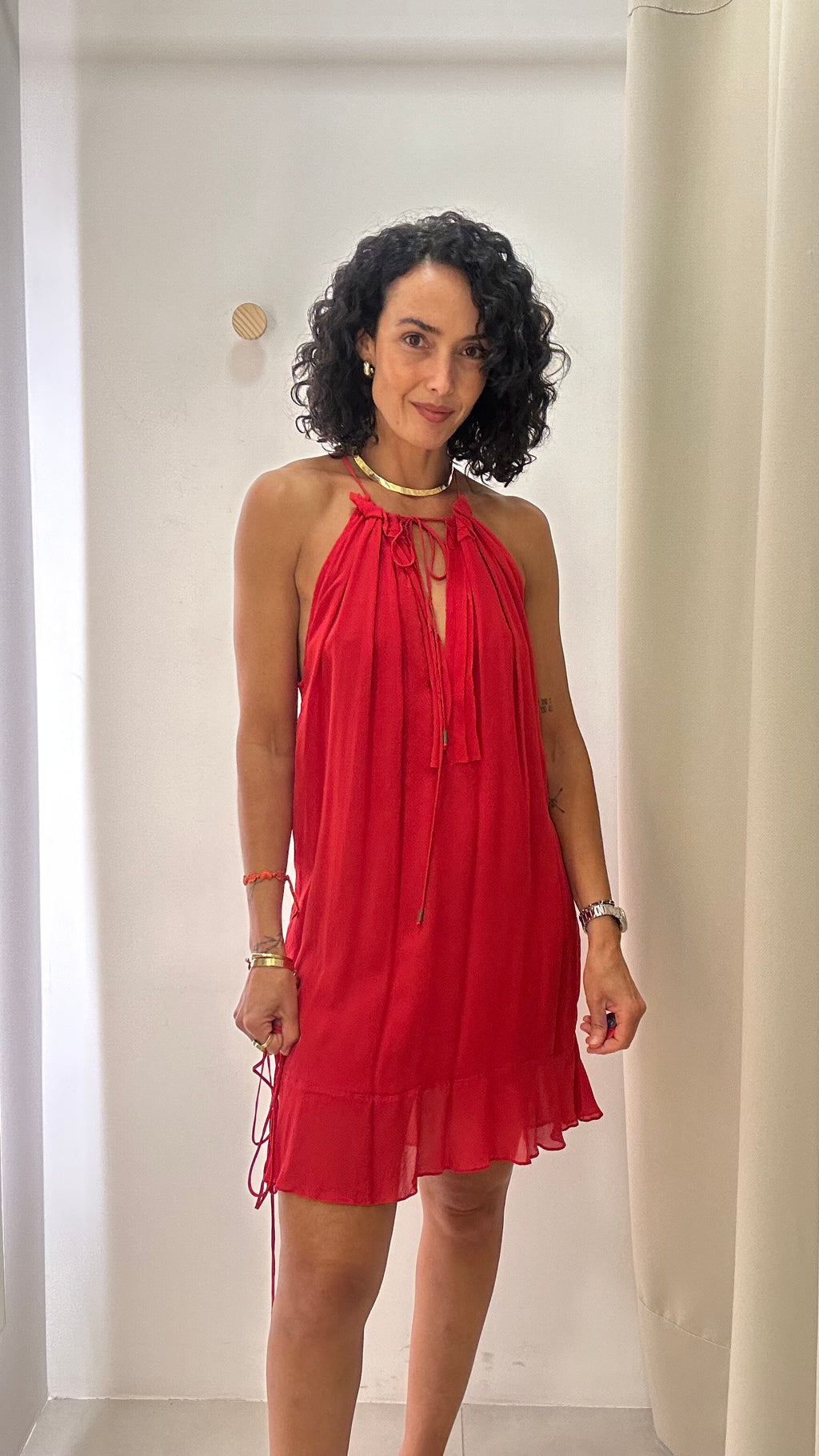 Vestido seda Animale
