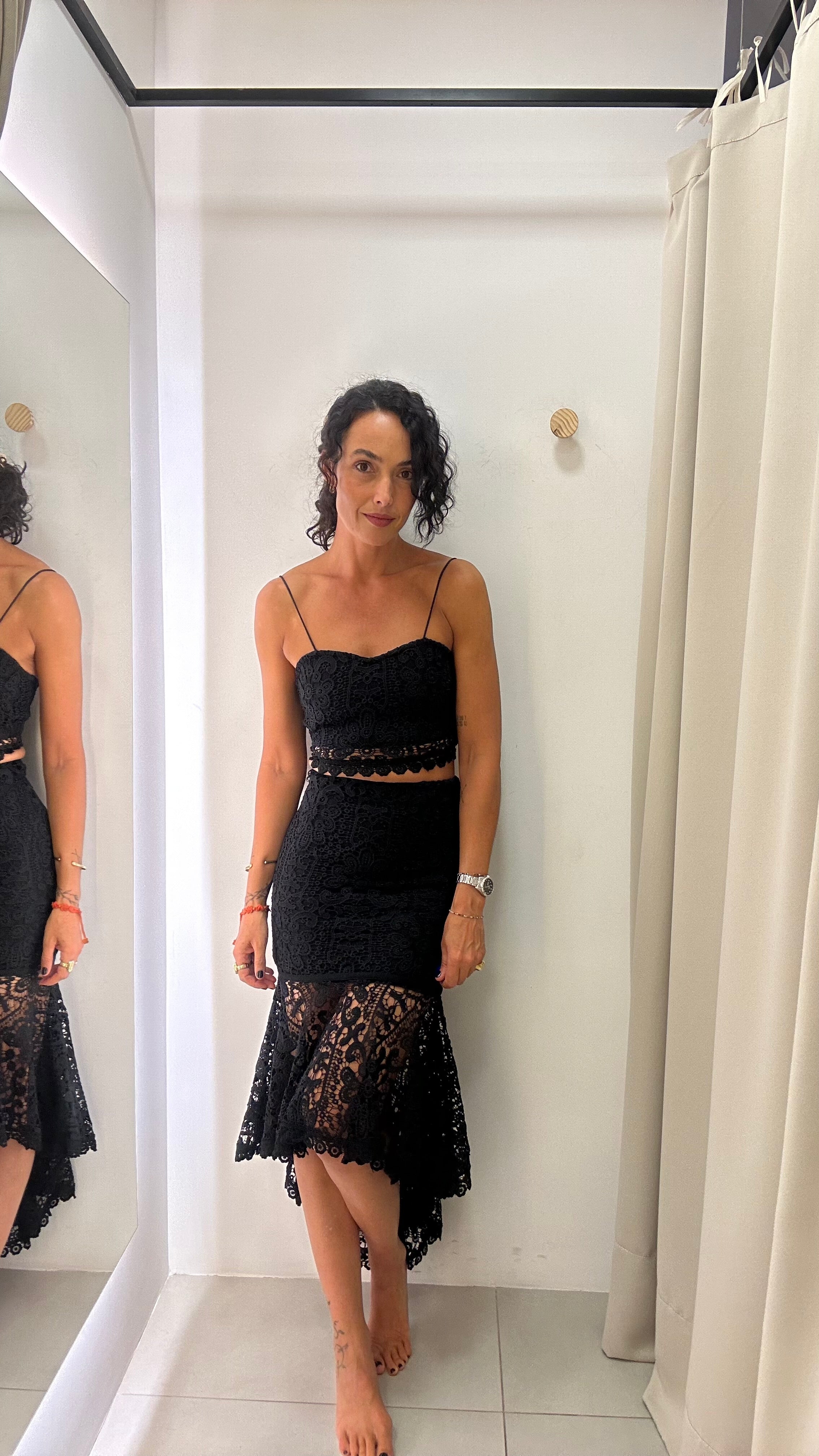 Conjunto Preto Renda