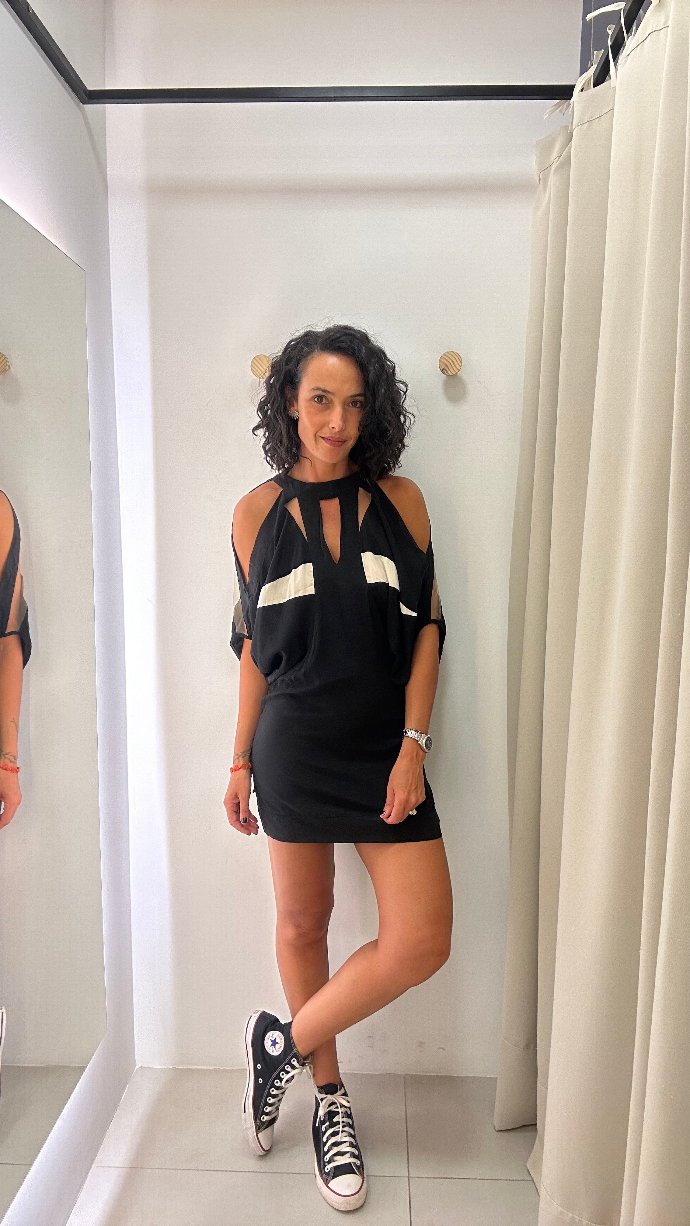 Vestido seda Animale