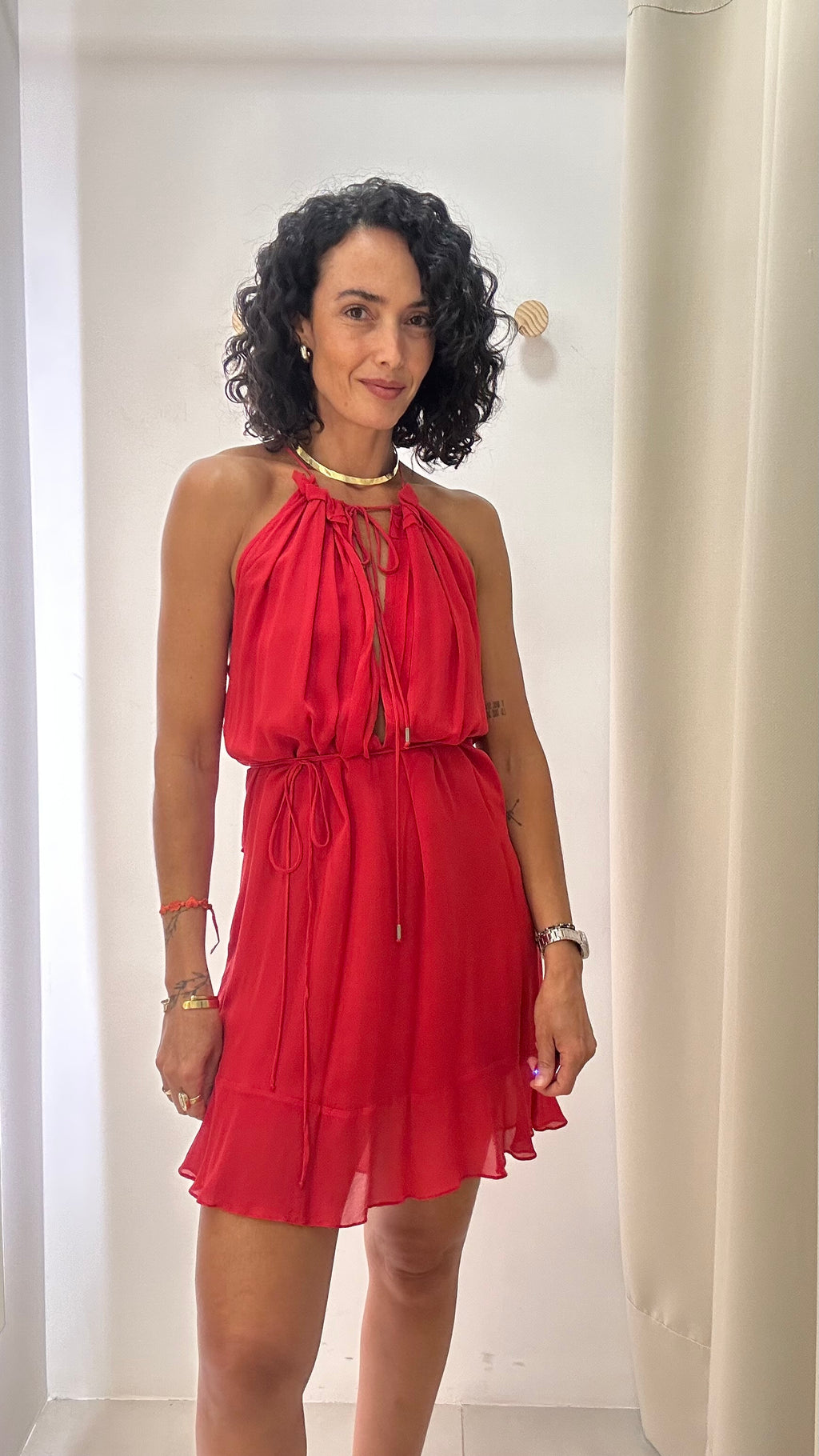 Vestido seda Animale